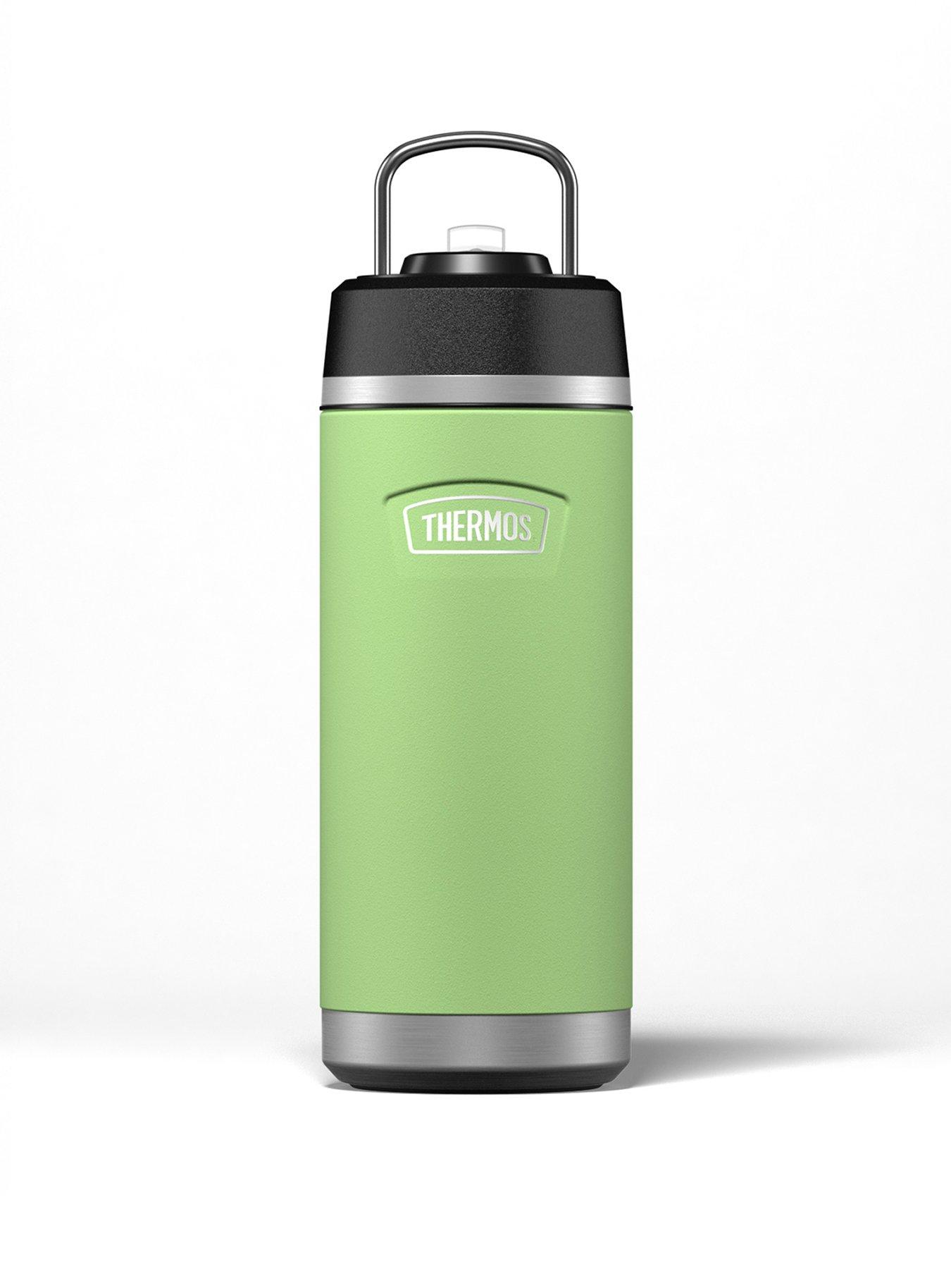 Thermos Icon Series 530 Ml Water Bottle W/ Straw Lid- Lime Green