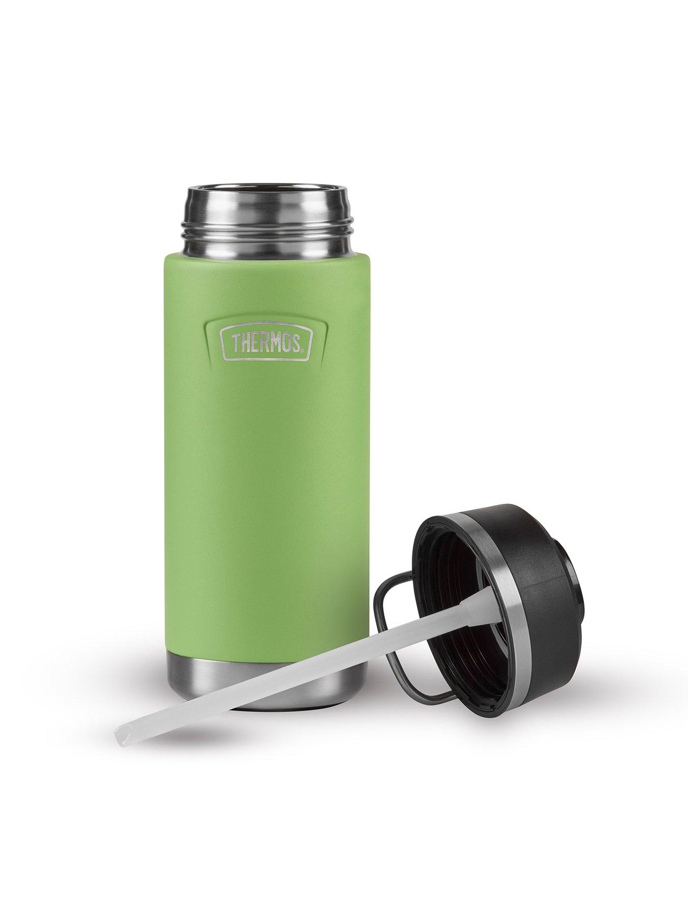  image of thermos-icon-series-530-ml-water-bottle-w-straw-lid--lime-green