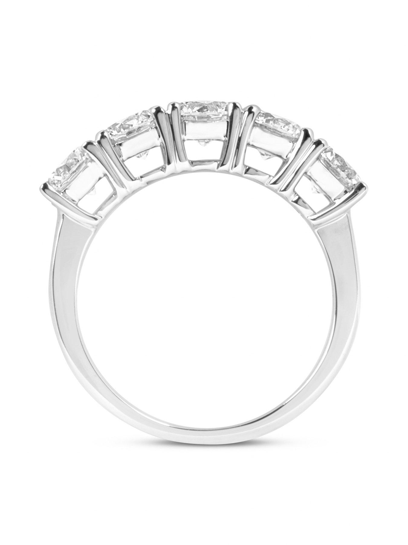  image of love-diamond-200ct-five-stone-diamond-ring-lab-grown