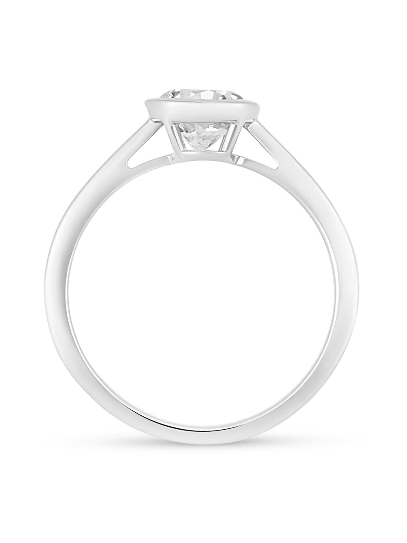 Image 2 of 5 of Love DIAMOND 1Ct Rubover Solitaire - Lab Grown