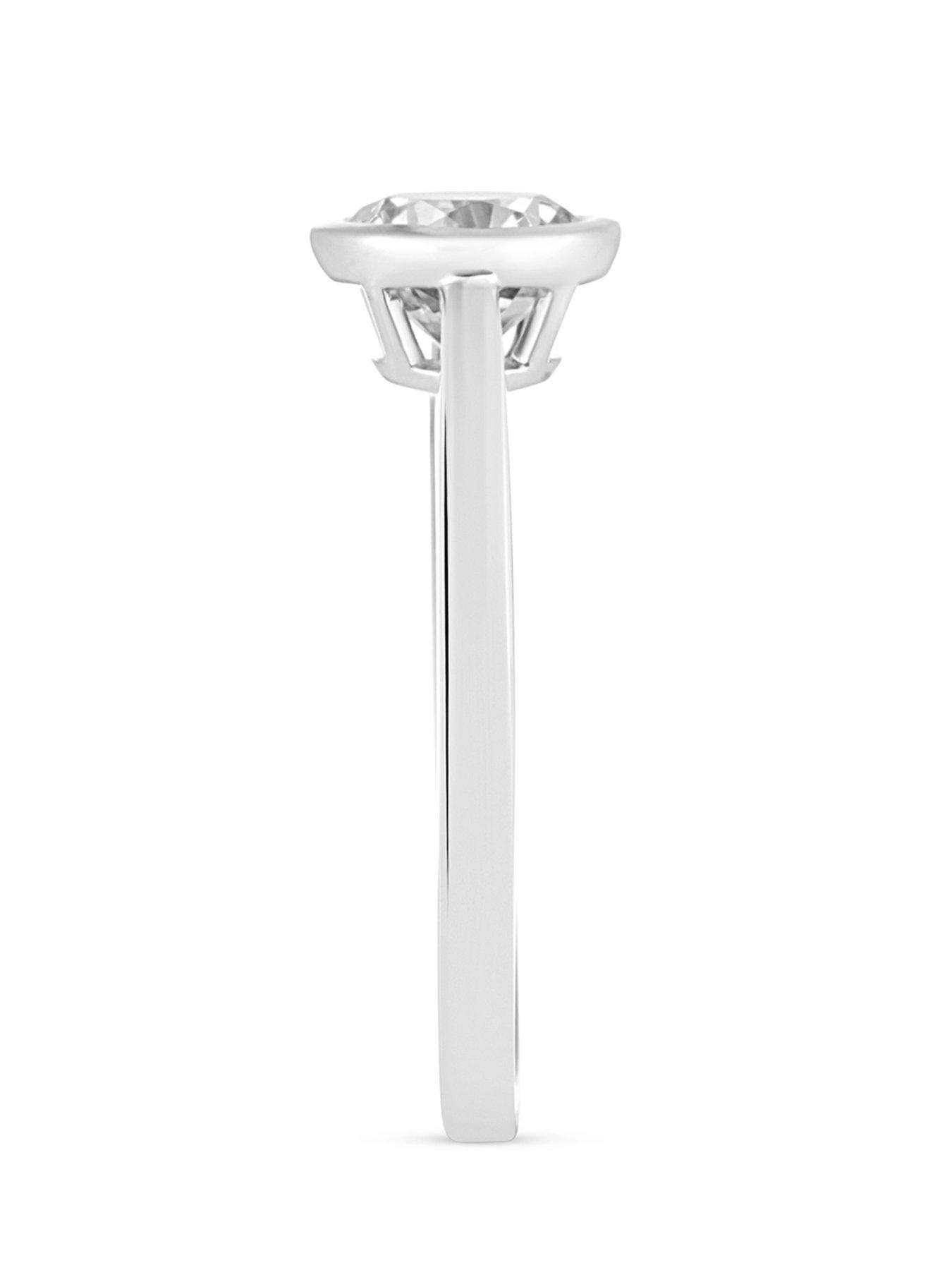 Image 3 of 5 of Love DIAMOND 1Ct Rubover Solitaire - Lab Grown