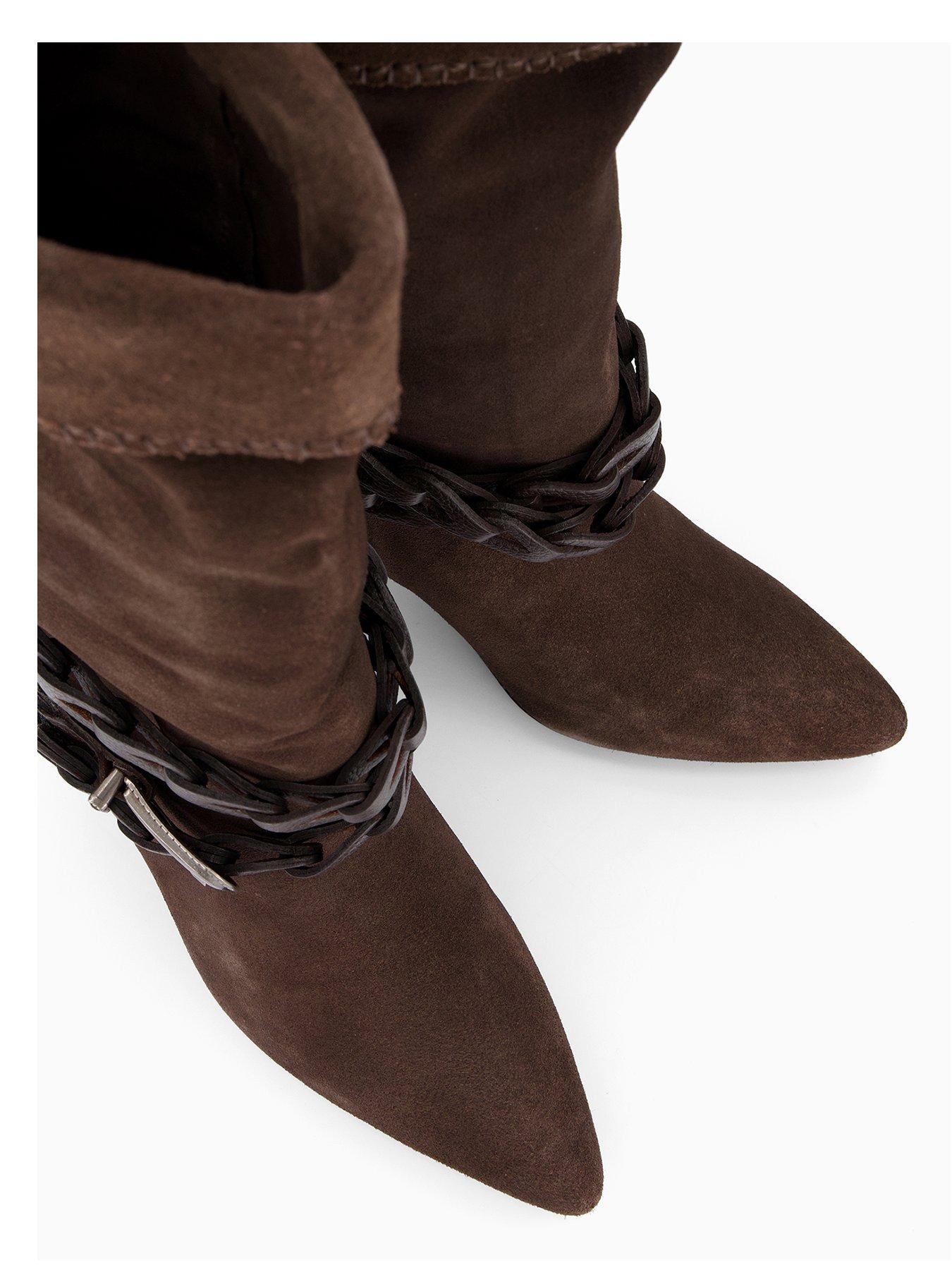  image of free-people-bridget-belt-slouch-boot-dark-brown