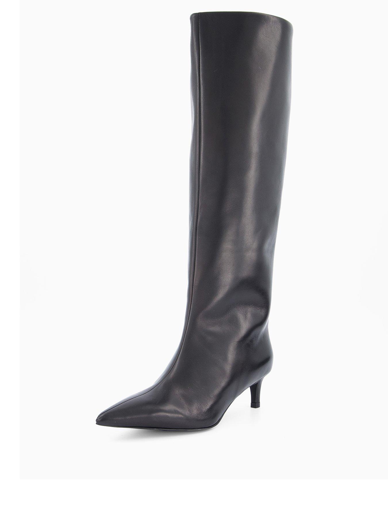 stillFront image of free-people-kiki-kitten-heel-boot-black