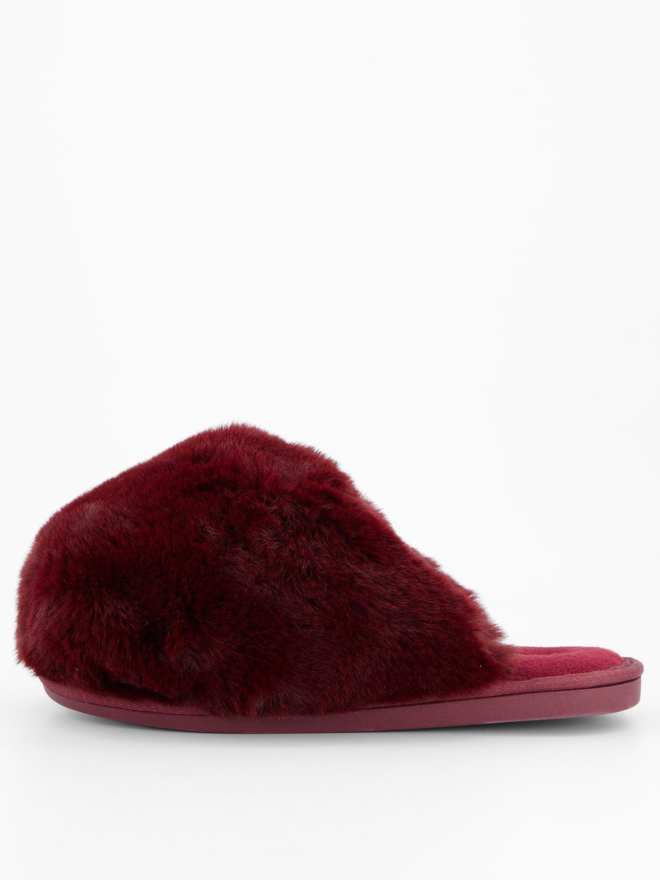 FREE PEOPLE Snowball Slipper - Dark Red