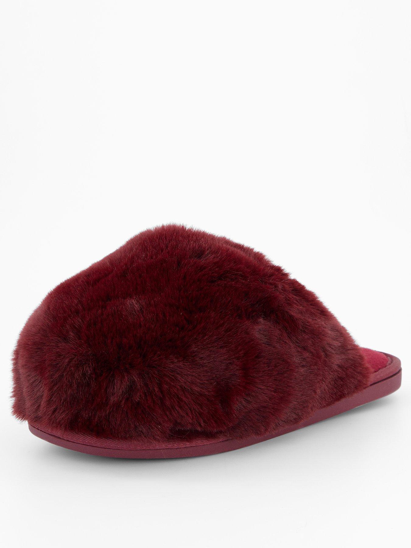 Image 2 of 7 of FREE PEOPLE Snowball Slipper - Dark Red