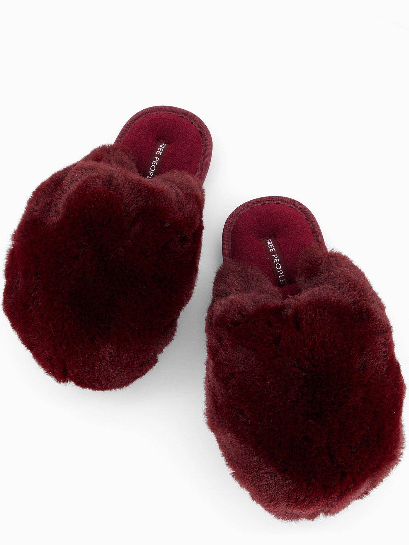 Image 3 of 7 of FREE PEOPLE Snowball Slipper - Dark Red