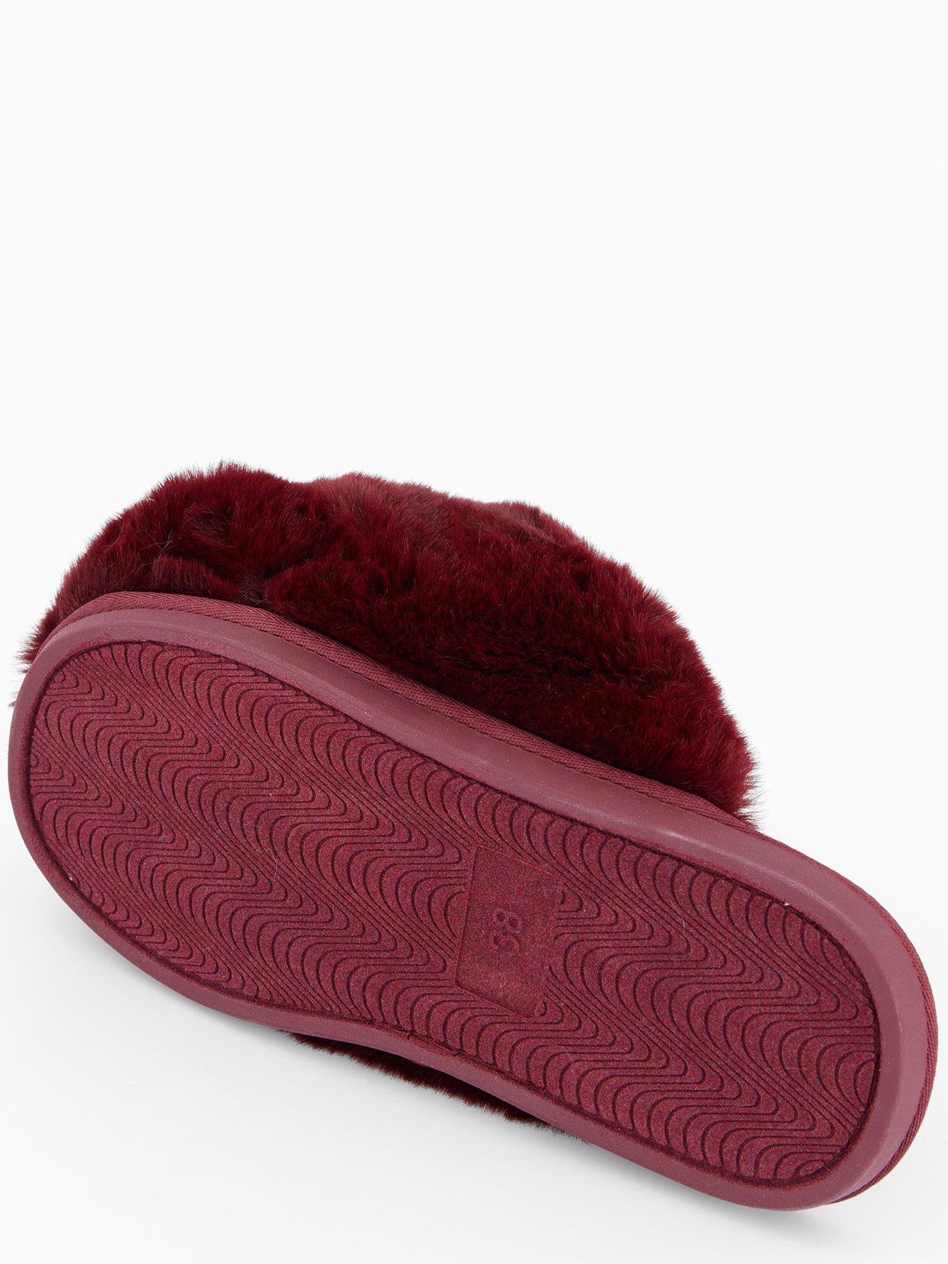 Image 4 of 7 of FREE PEOPLE Snowball Slipper - Dark Red