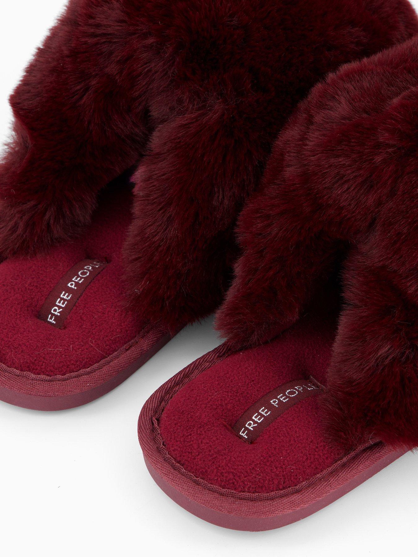 Image 5 of 7 of FREE PEOPLE Snowball Slipper - Dark Red