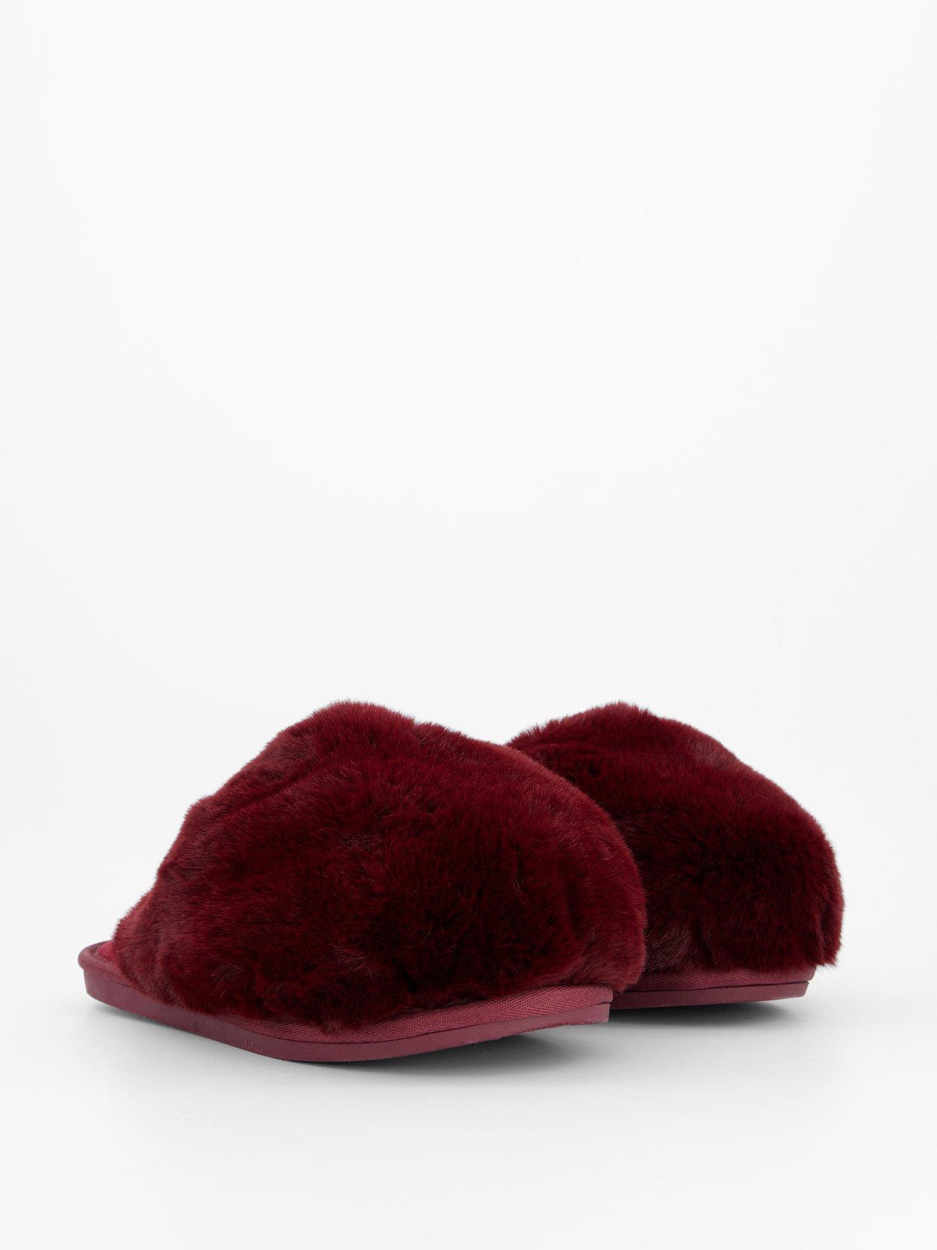 Image 6 of 7 of FREE PEOPLE Snowball Slipper - Dark Red
