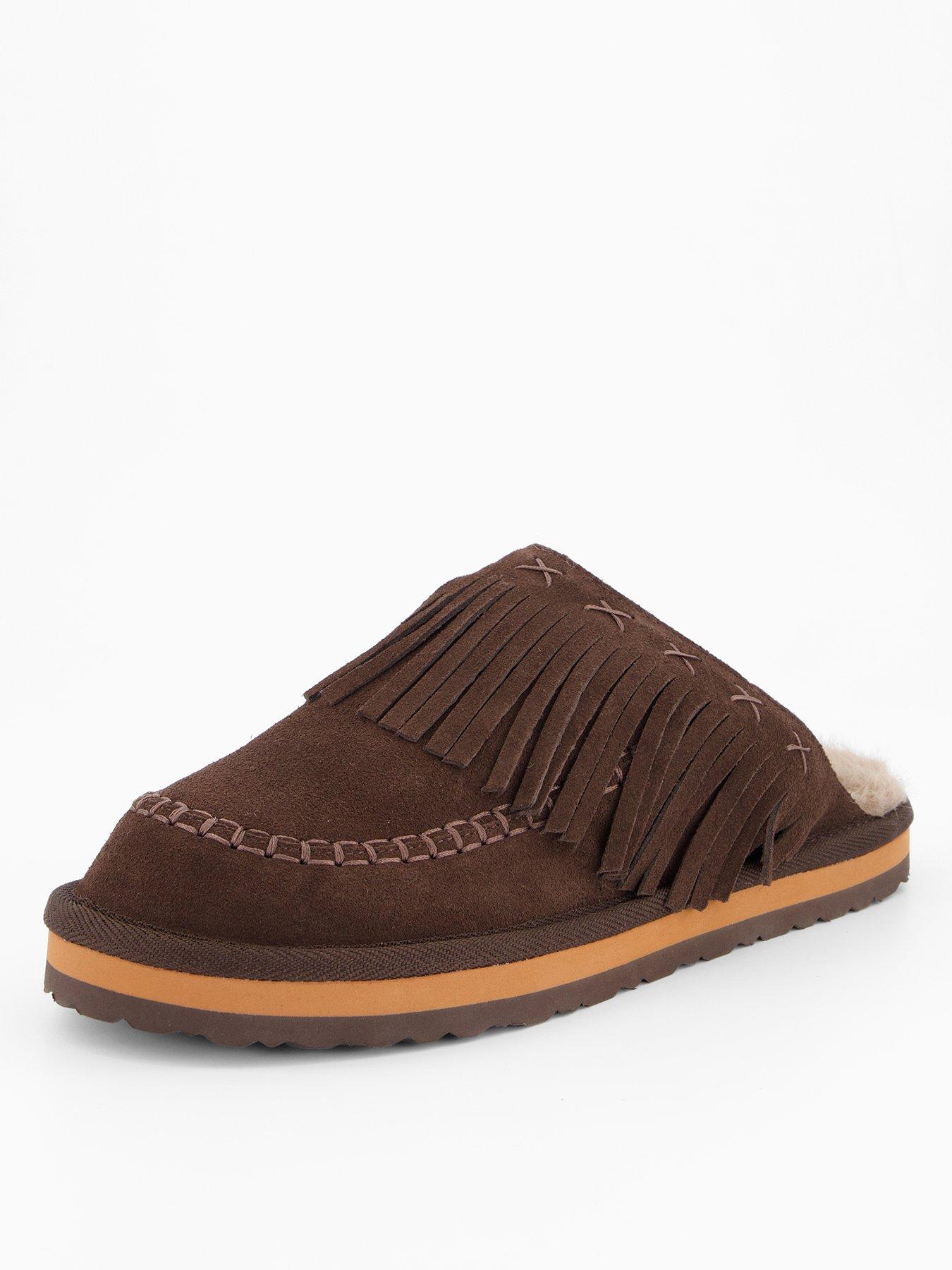 Image 2 of 7 of FREE PEOPLE Fallon Fringe Mule - Dark Brown
