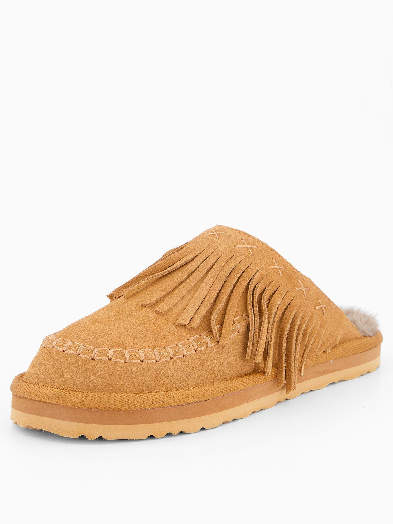 stillFront image of free-people-fallon-fringe-mule-light-brown