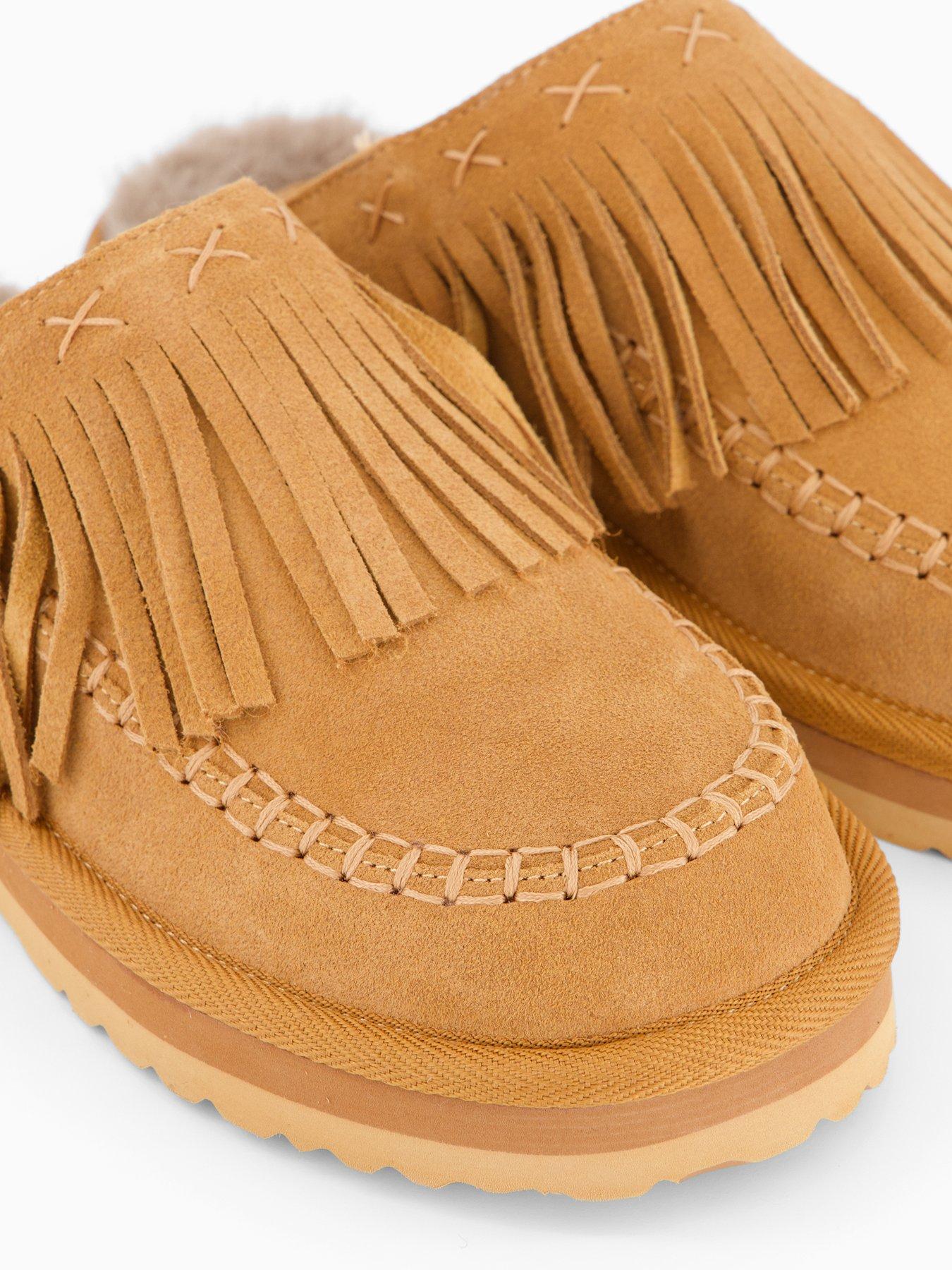  image of free-people-fallon-fringe-mule-light-brown