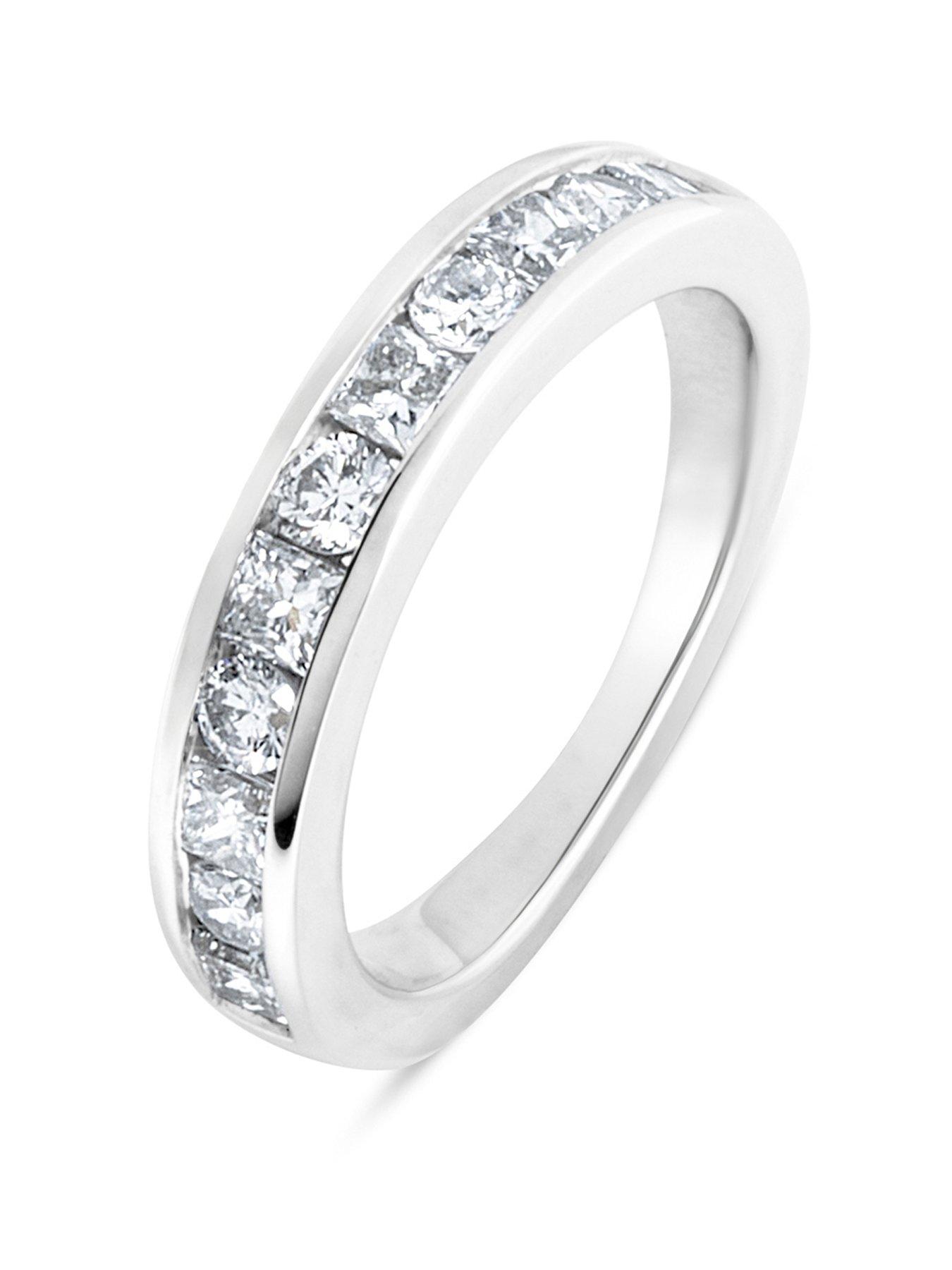  image of love-diamond-085ct-mixed-shape-diamond-eternity-ring-round-amp-princess-cuts-lab-grown