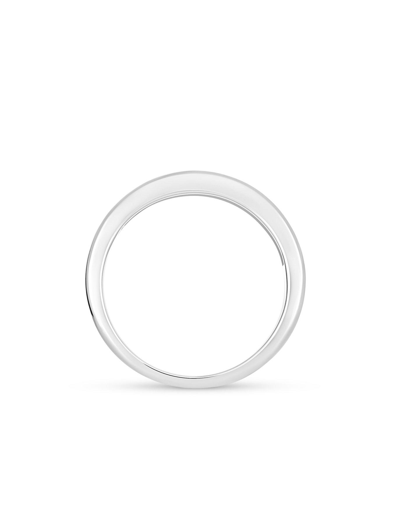  image of love-diamond-085ct-mixed-shape-diamond-eternity-ring-round-amp-emerald-cuts-lab-grown