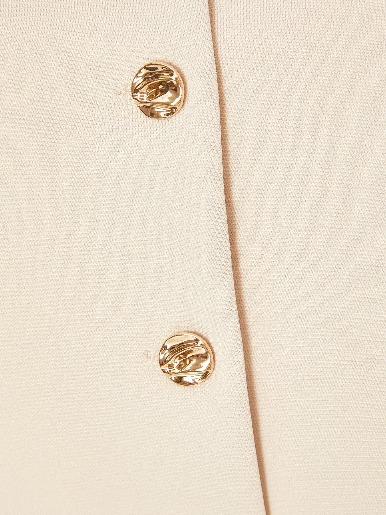Image 6 of 6 of Quiz Stone Button Front Waistcoat