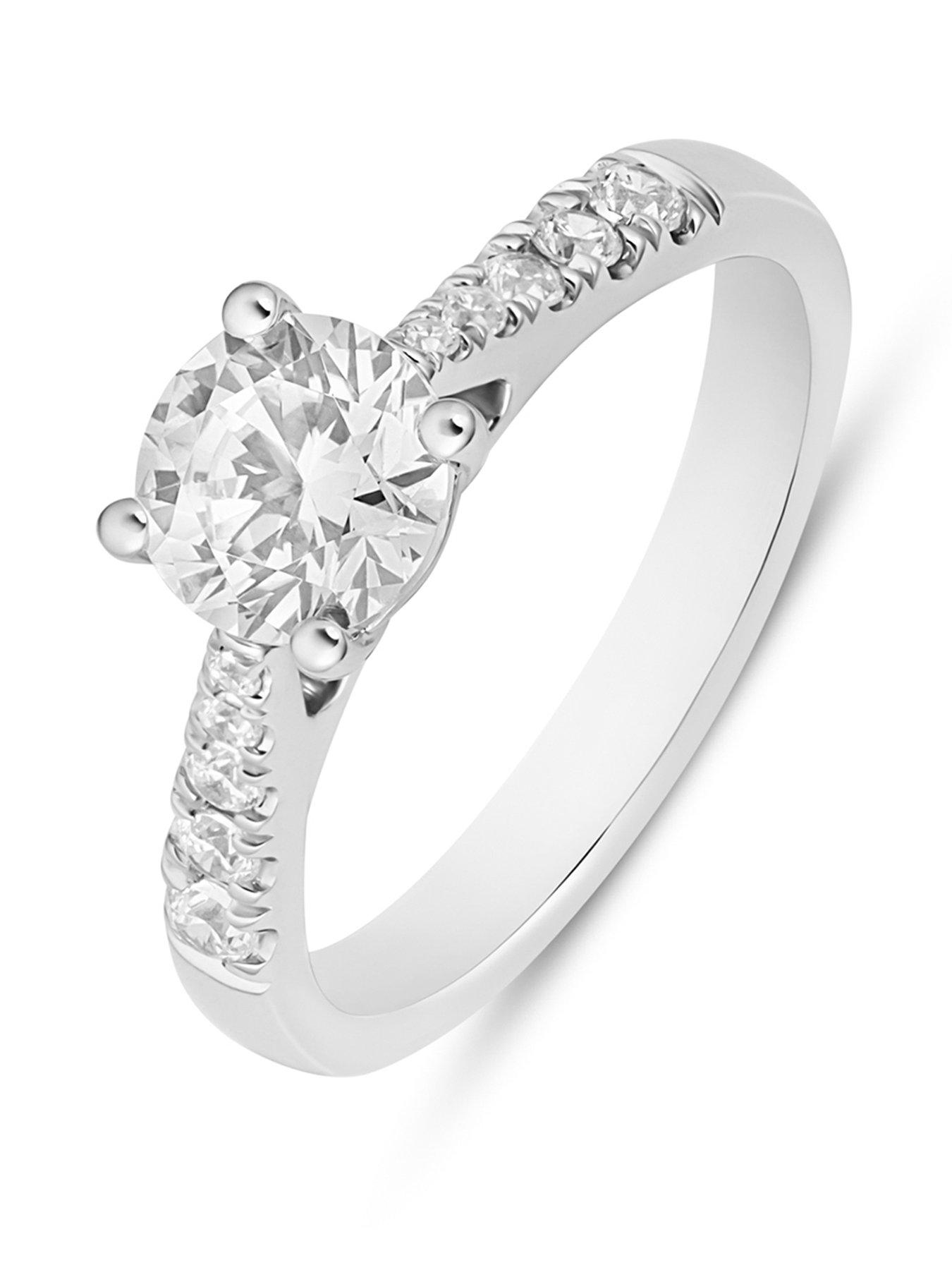 Image 1 of 5 of Love DIAMOND 1.20Ct Lab Grown Solitaire With Shoulders - One Colour