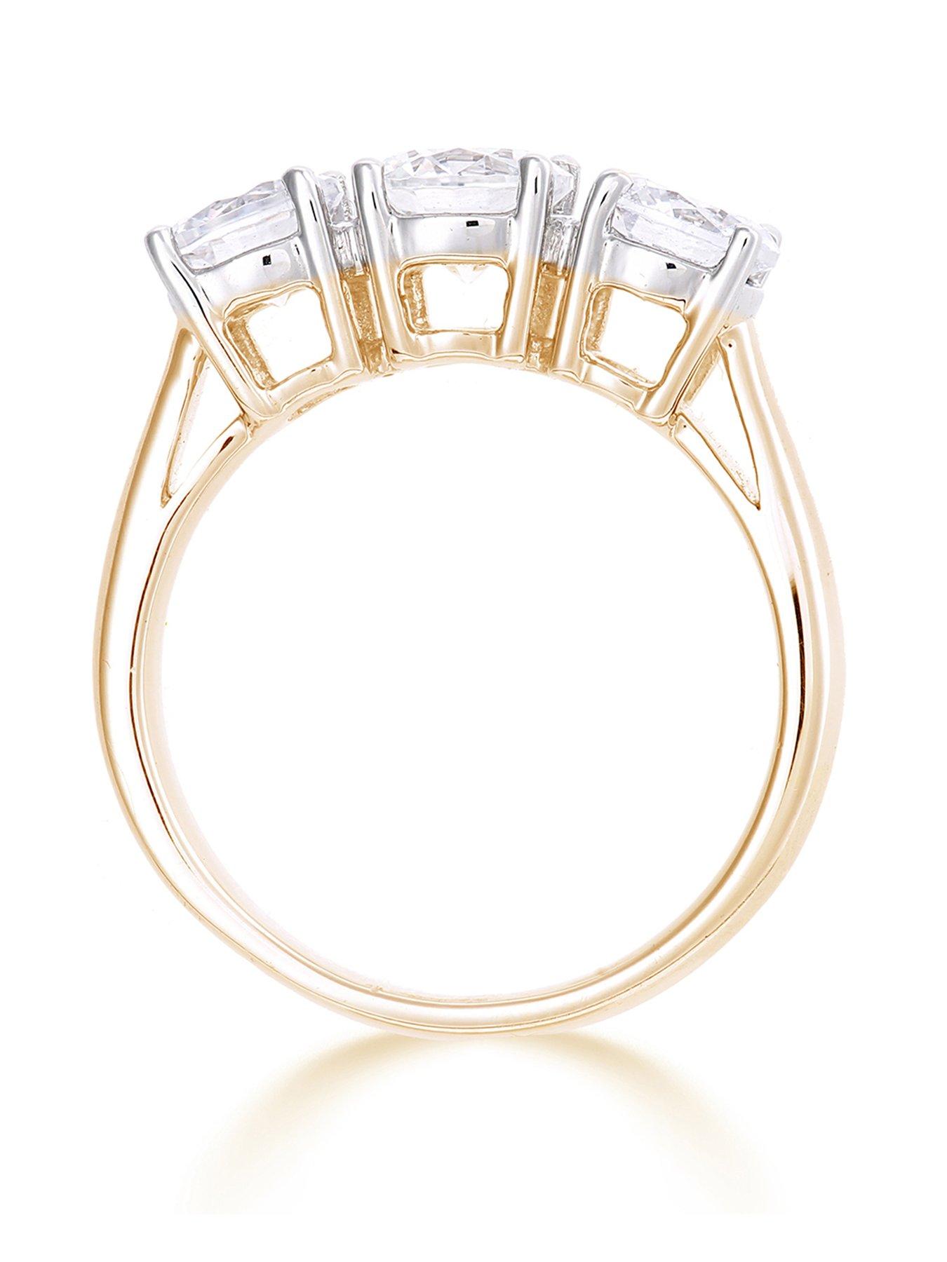  image of love-diamond-200ct-diamond-trilogy-ring-lab-grown