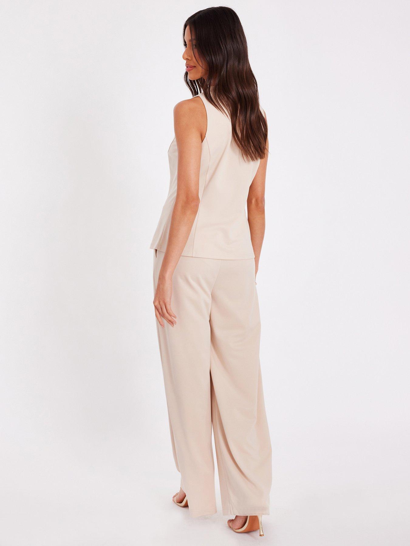 Image 2 of 6 of Quiz Stone Wide Leg Trousers