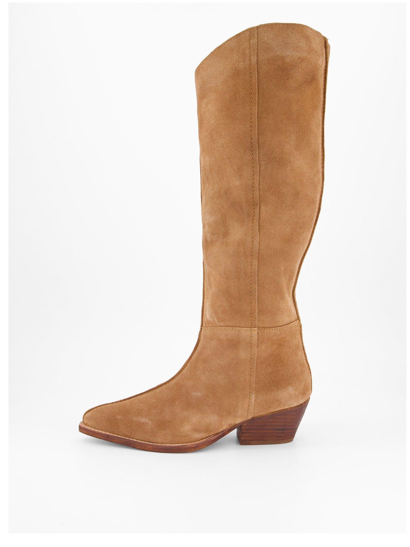 FREE PEOPLE Sway Low Slouch Boot - Brown | Littlewoods