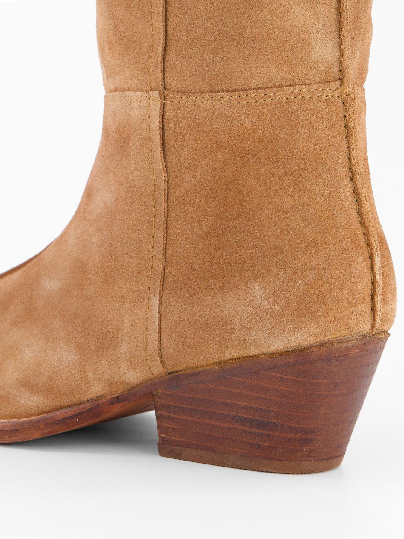 FREE PEOPLE Sway Low Slouch Boot - Brown | Littlewoods