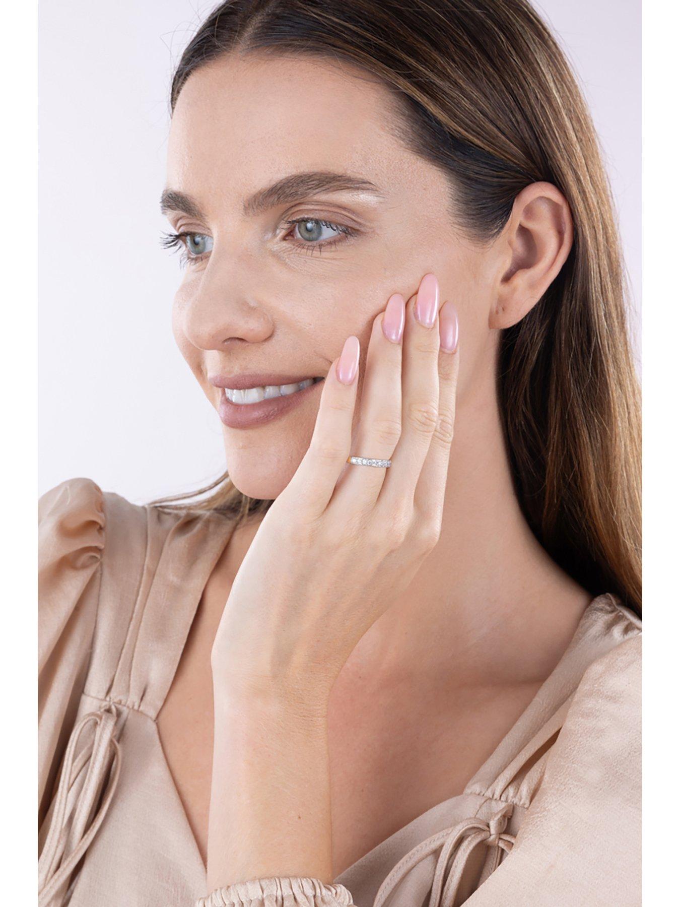 Image 5 of 5 of Love DIAMOND Third Carat Half Eternity Ring - One Colour