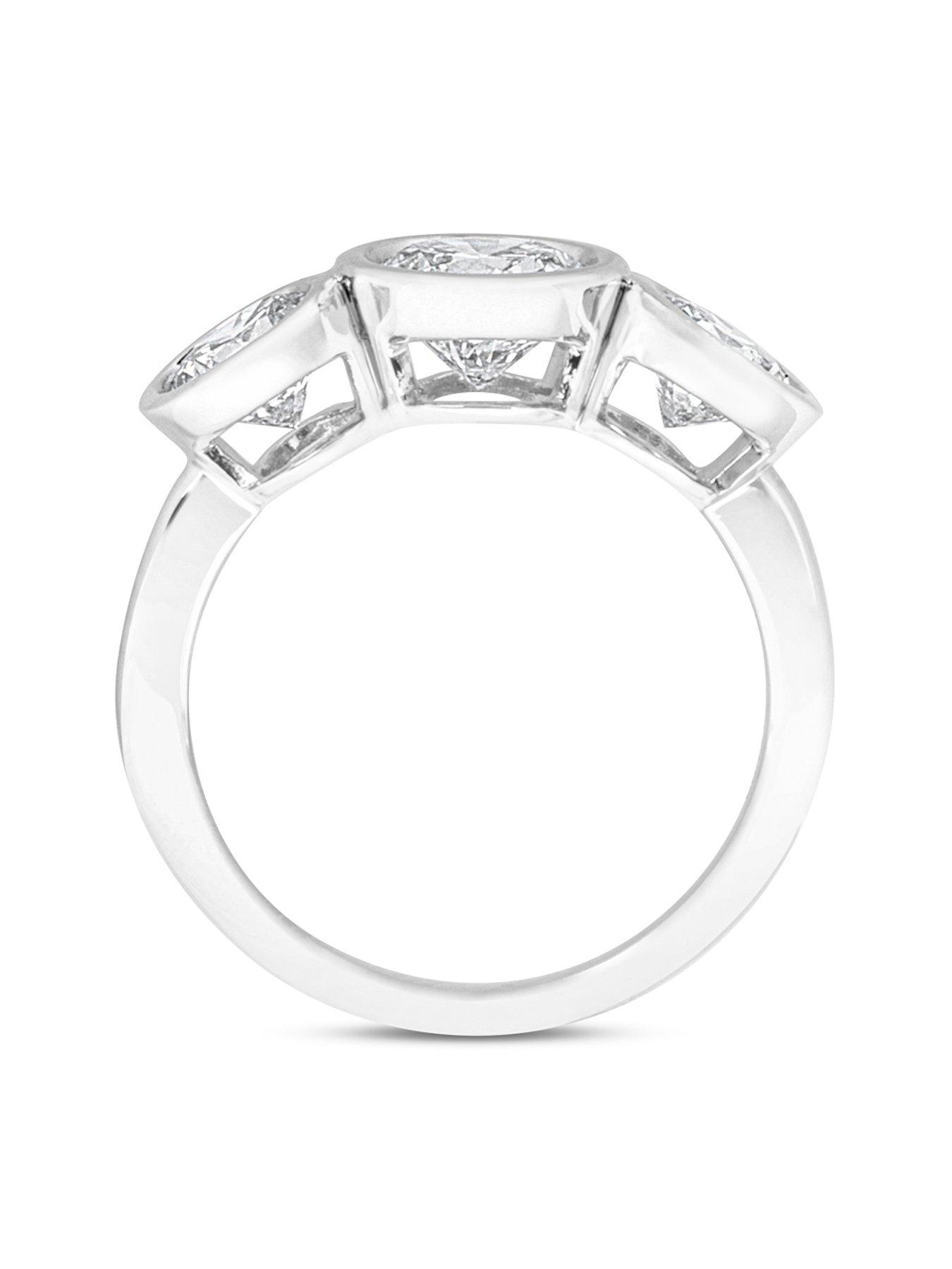  image of love-diamond-200ct-diamond-trilogy-ring-lab-grown