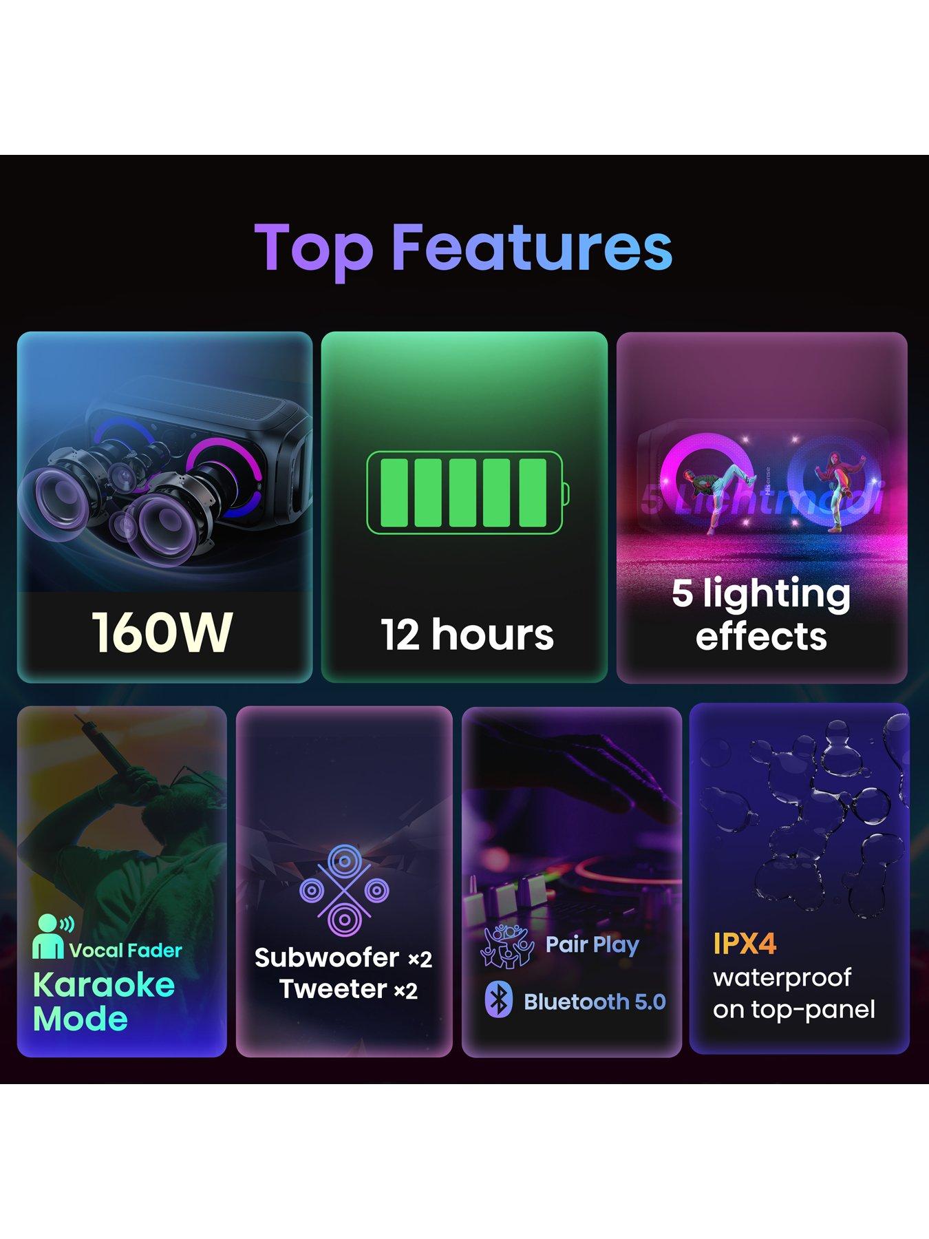  image of hisense-party-rocket-160--bluetooth-party-speaker