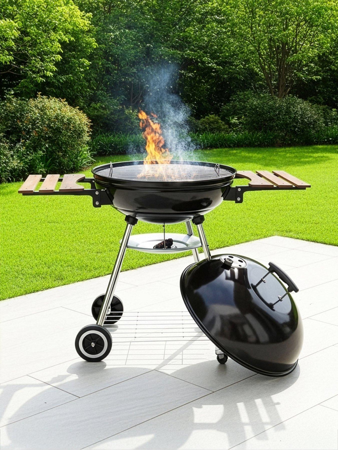  image of the-very-collection-kettle-bbq-with-side-tables