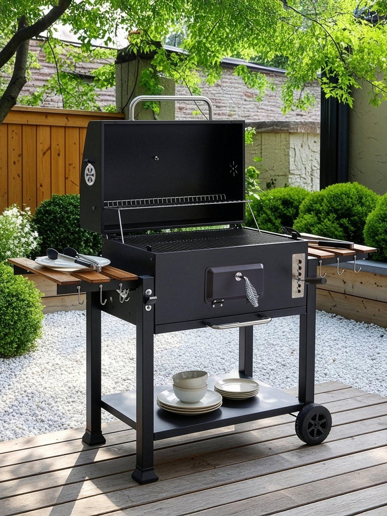 The Very Collection Extra Large American Style Charcoal BBQ