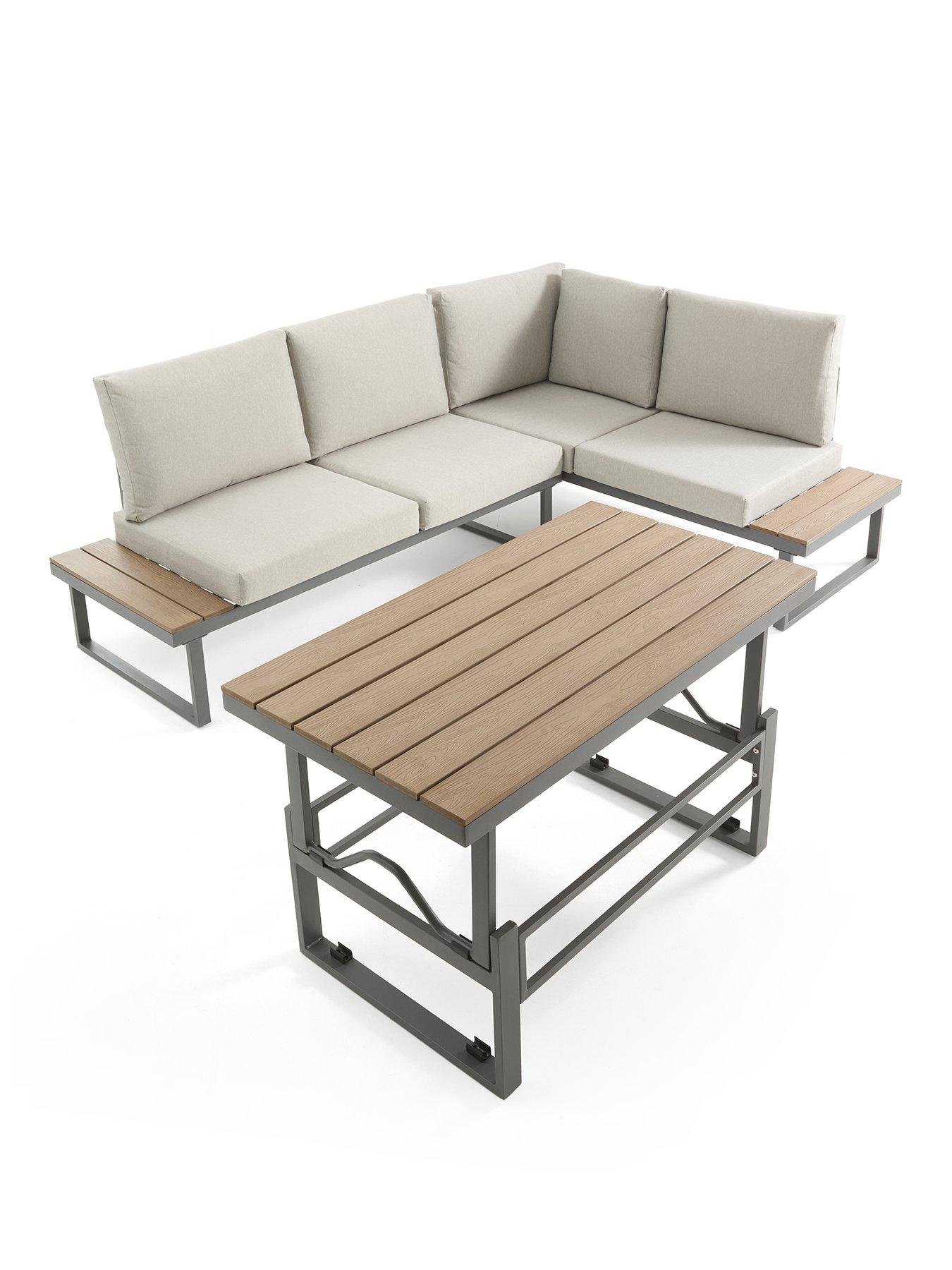 Image 2 of 7 of The Very Collection Roma Corner Set with Rising Table