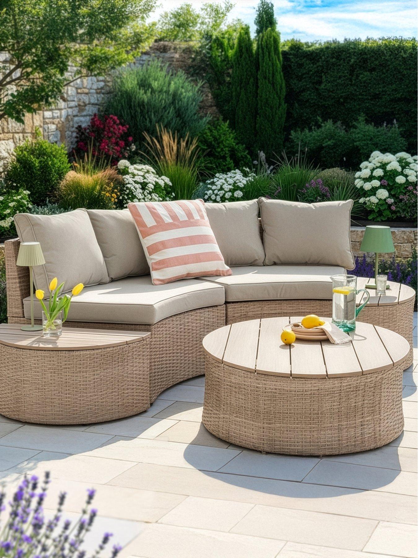 The Very Collection Toledo Sofa Set with Modular Tables