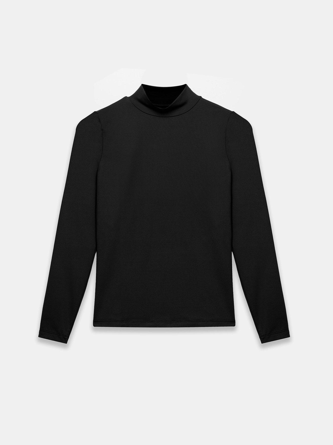 Image 5 of 6 of Mint Velvet High Neck Layering Top - Black