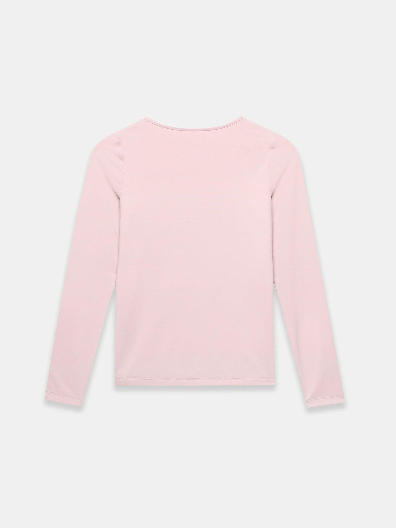 Image 5 of 5 of Mint Velvet Layering Crew Neck Top - Pink