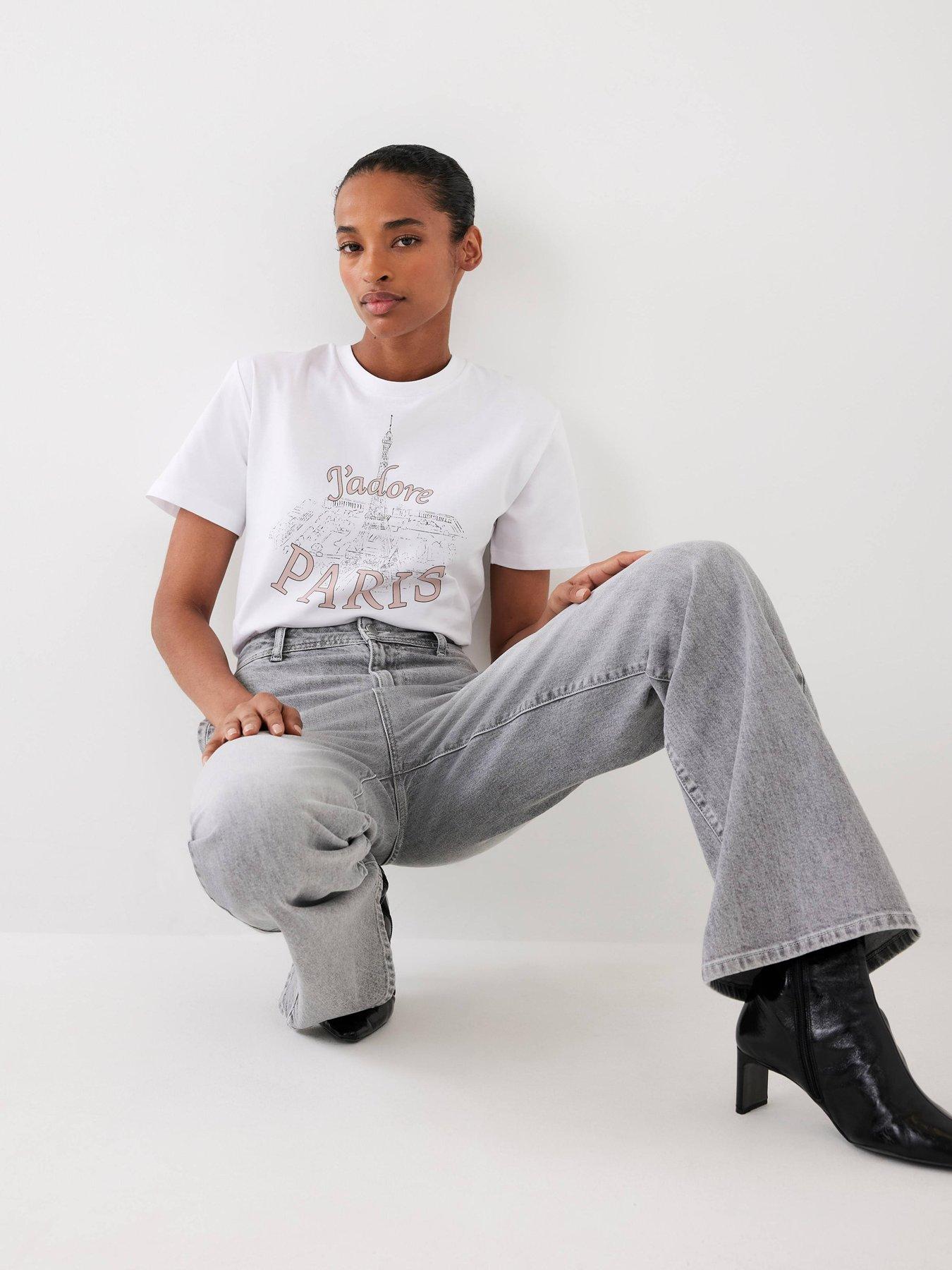 undefined Ivory J'Adore Graphic T-Shirt - White