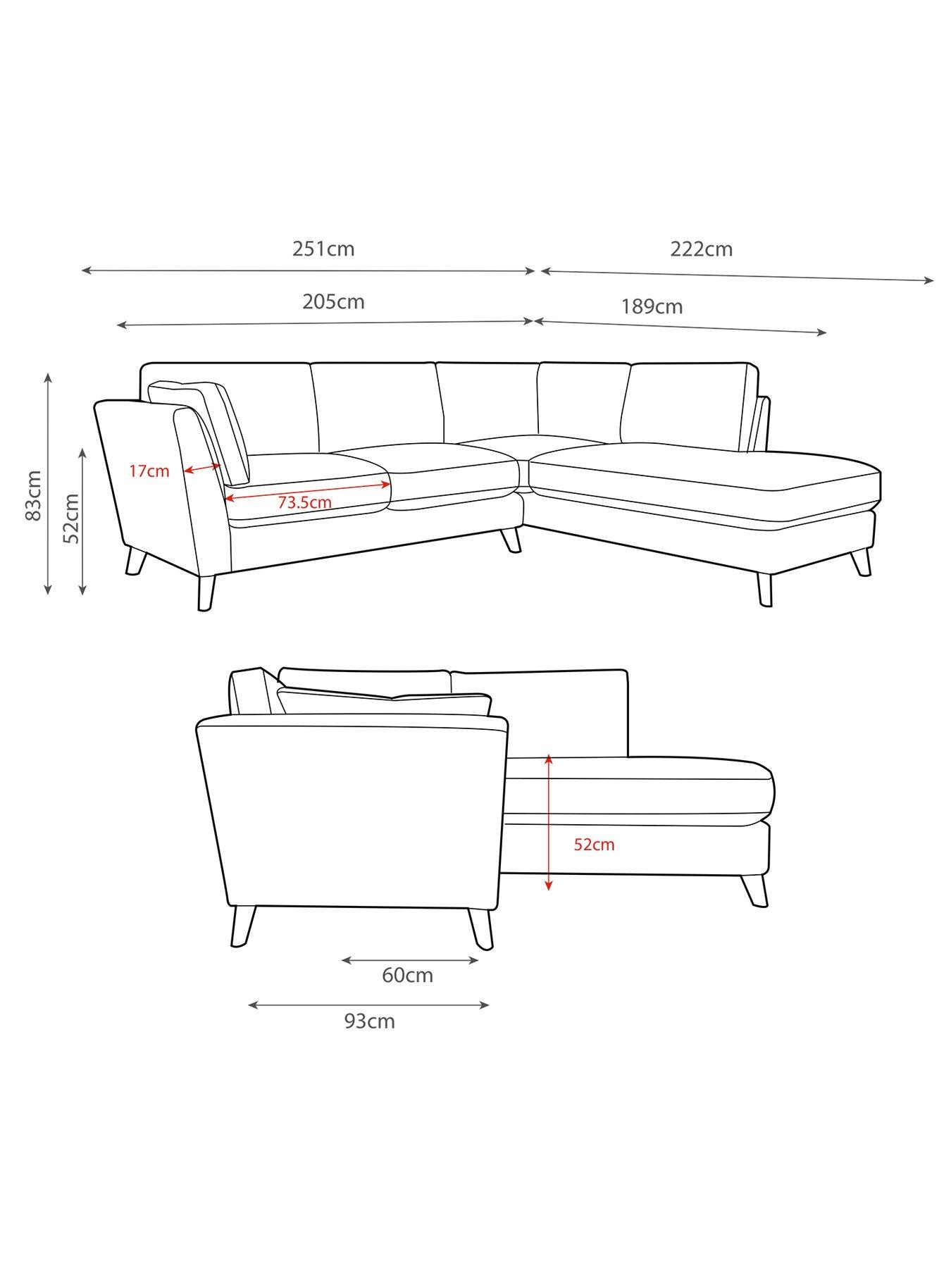 Image 7 of 7 of The Very Collection Moda Rh Corner Chaise
