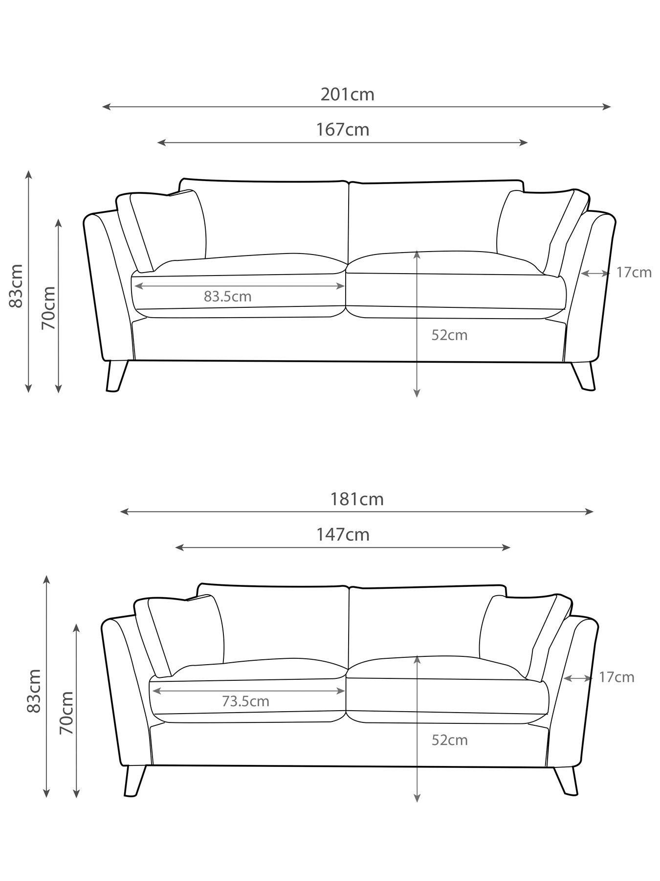 Image 6 of 7 of The Very Collection Moda 3 + 2 Seater Sofa