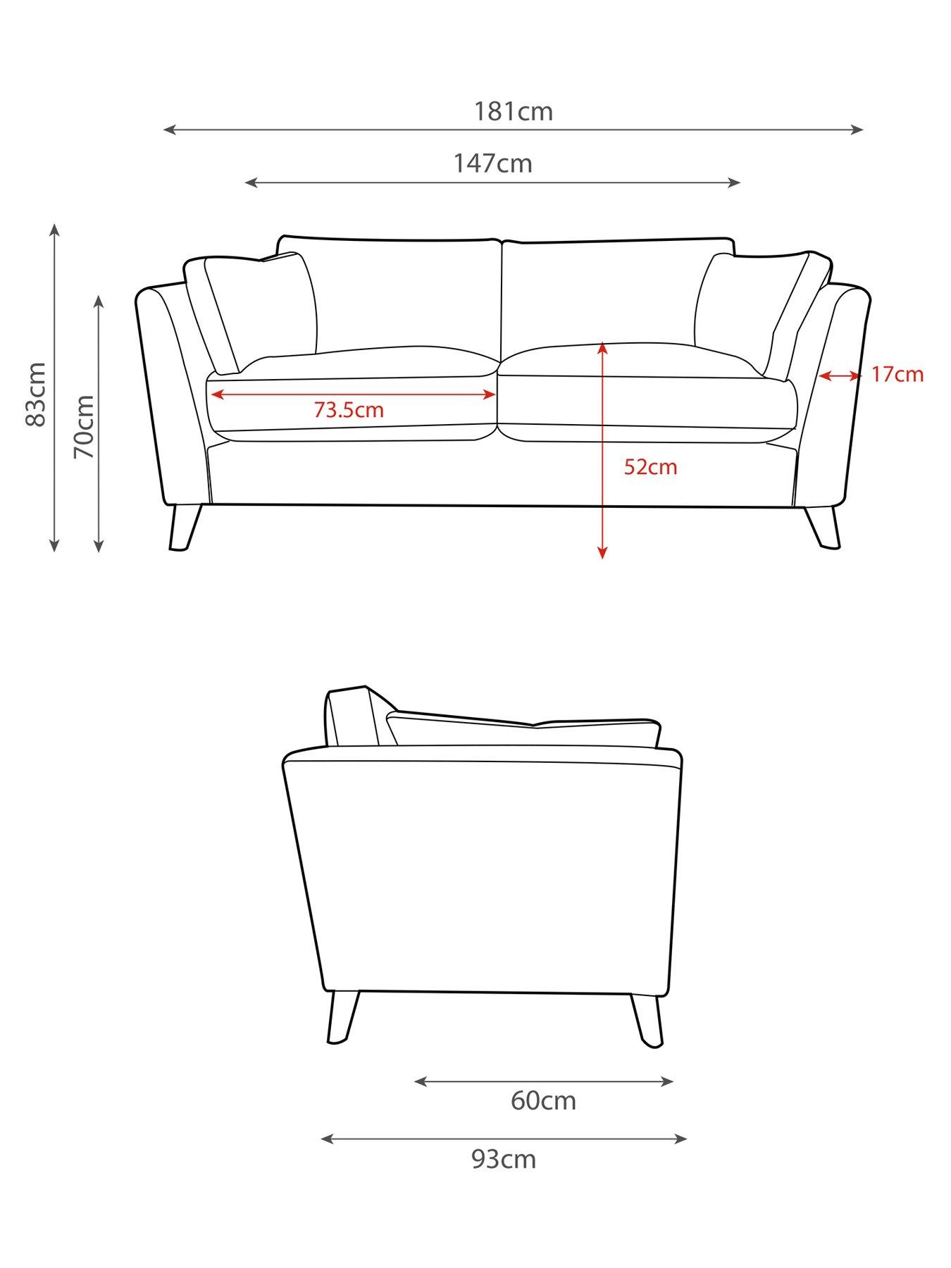 Image 7 of 7 of Very Home Moda 2 Seater Sofa