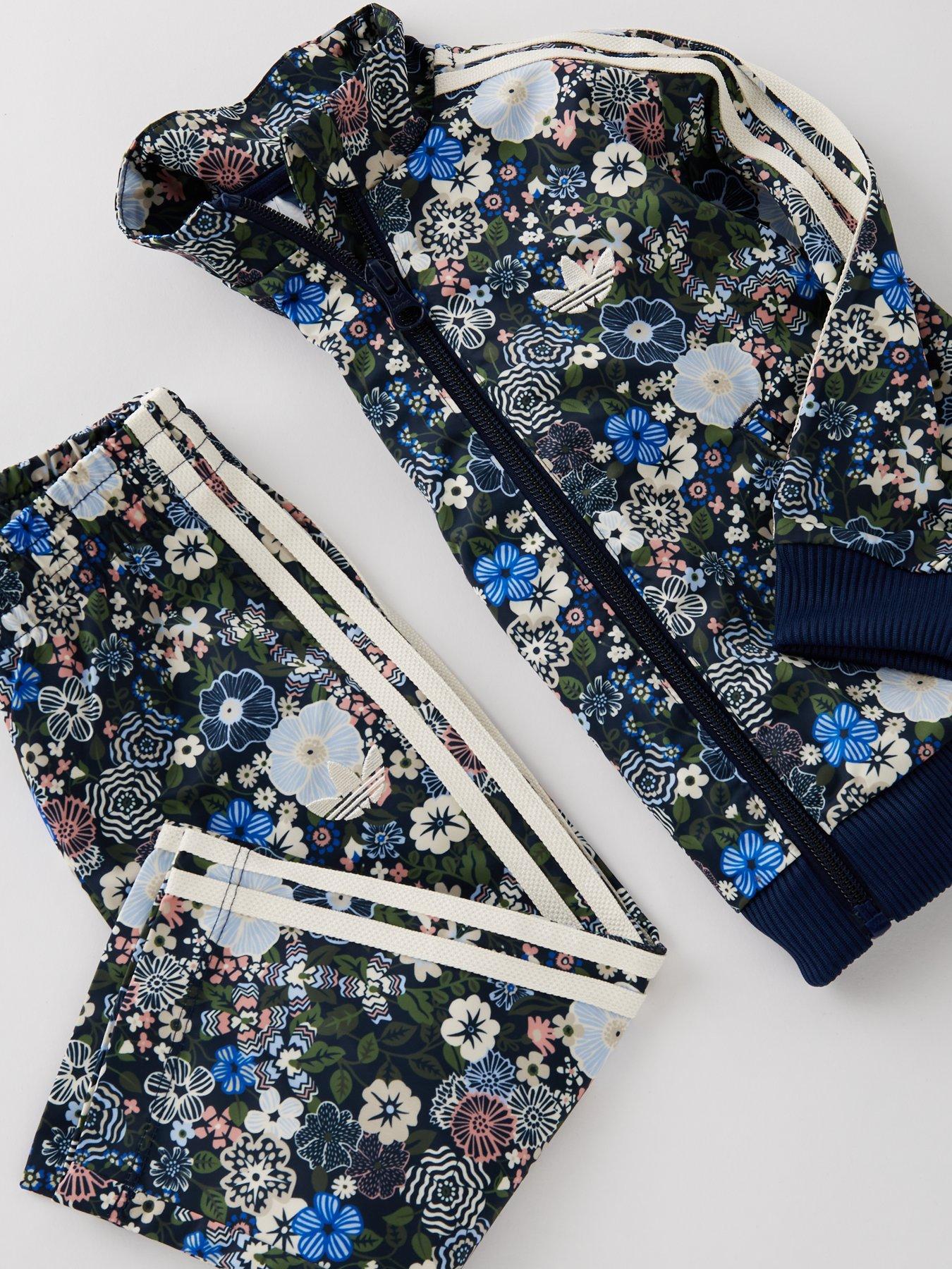 Image 4 of 6 of adidas Originals Infant Unisex Firebird Liberty Tracksuit - Blue