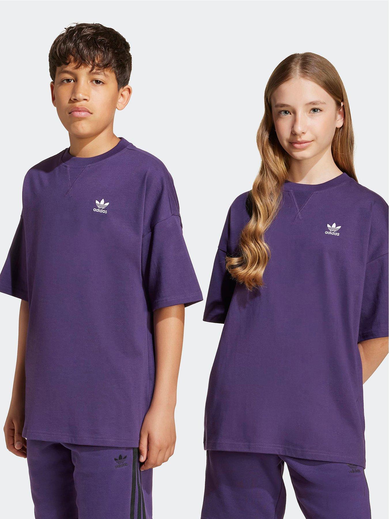 adidas Originals Junior Boys T-Shirt Kids - Purple