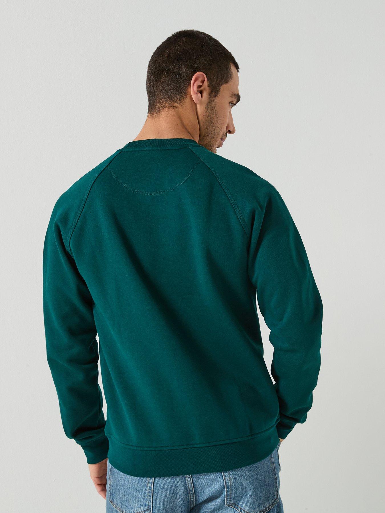 Image 2 of 5 of adidas Originals Men's Trefoil Essentials Crew Sweat - Green
