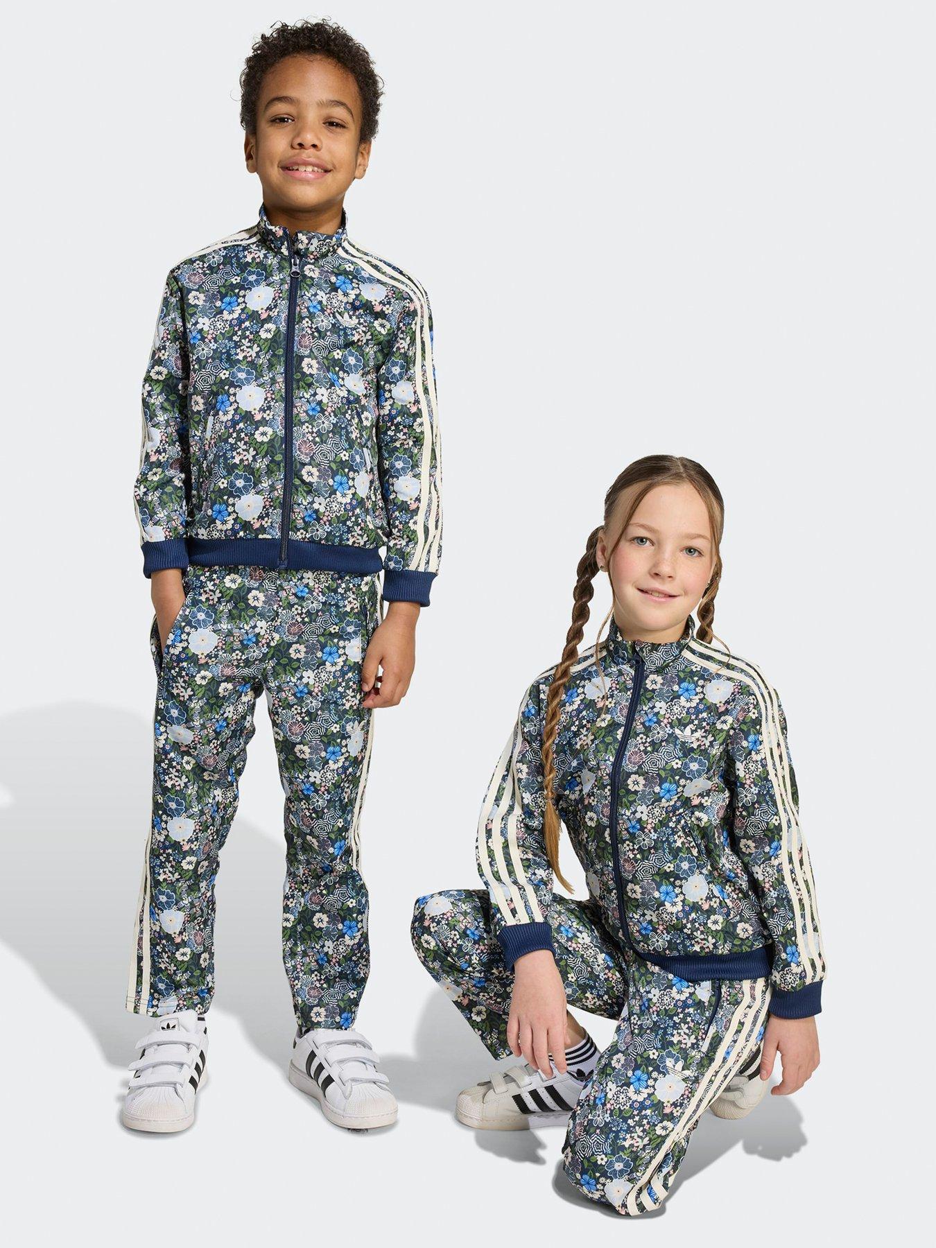 Image 1 of 7 of adidas Originals Kids Unisex Firebird Liberty Tracksuit - Blue
