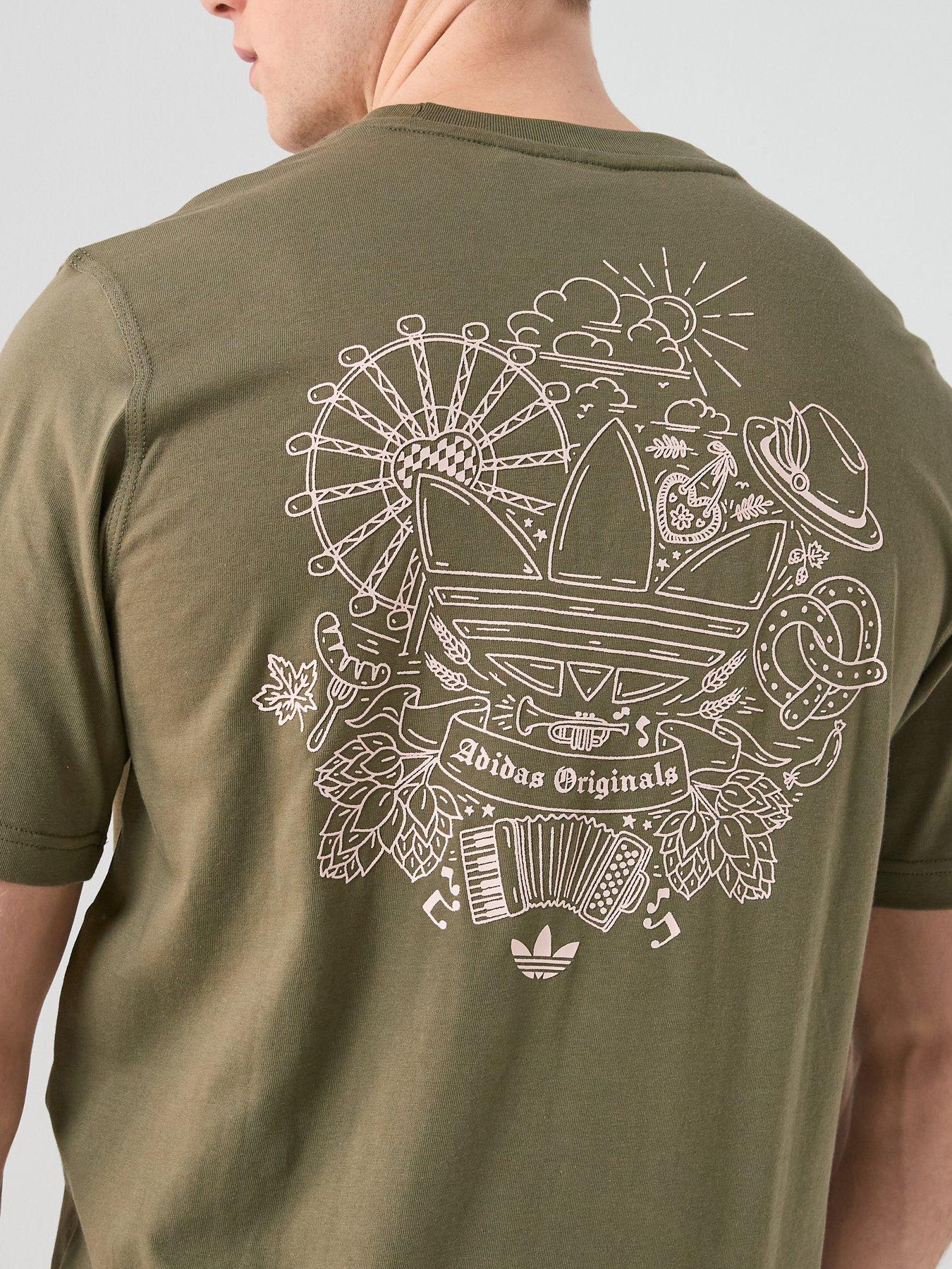 Image 5 of 7 of adidas Originals Men's Oktoberfest Graphic T-Shirt - Green
