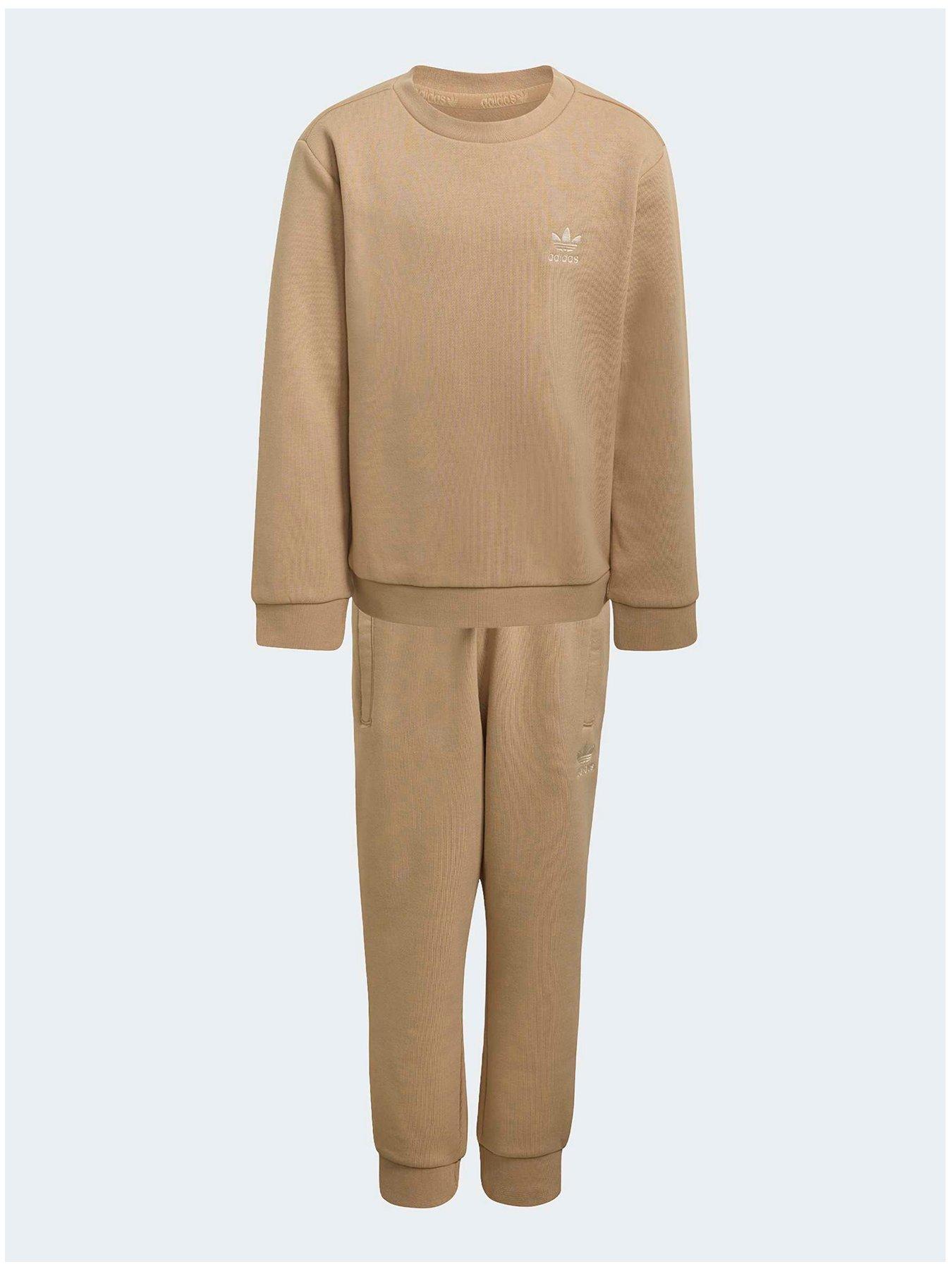  image of adidas-originals-kids-crew-set-magic-beige