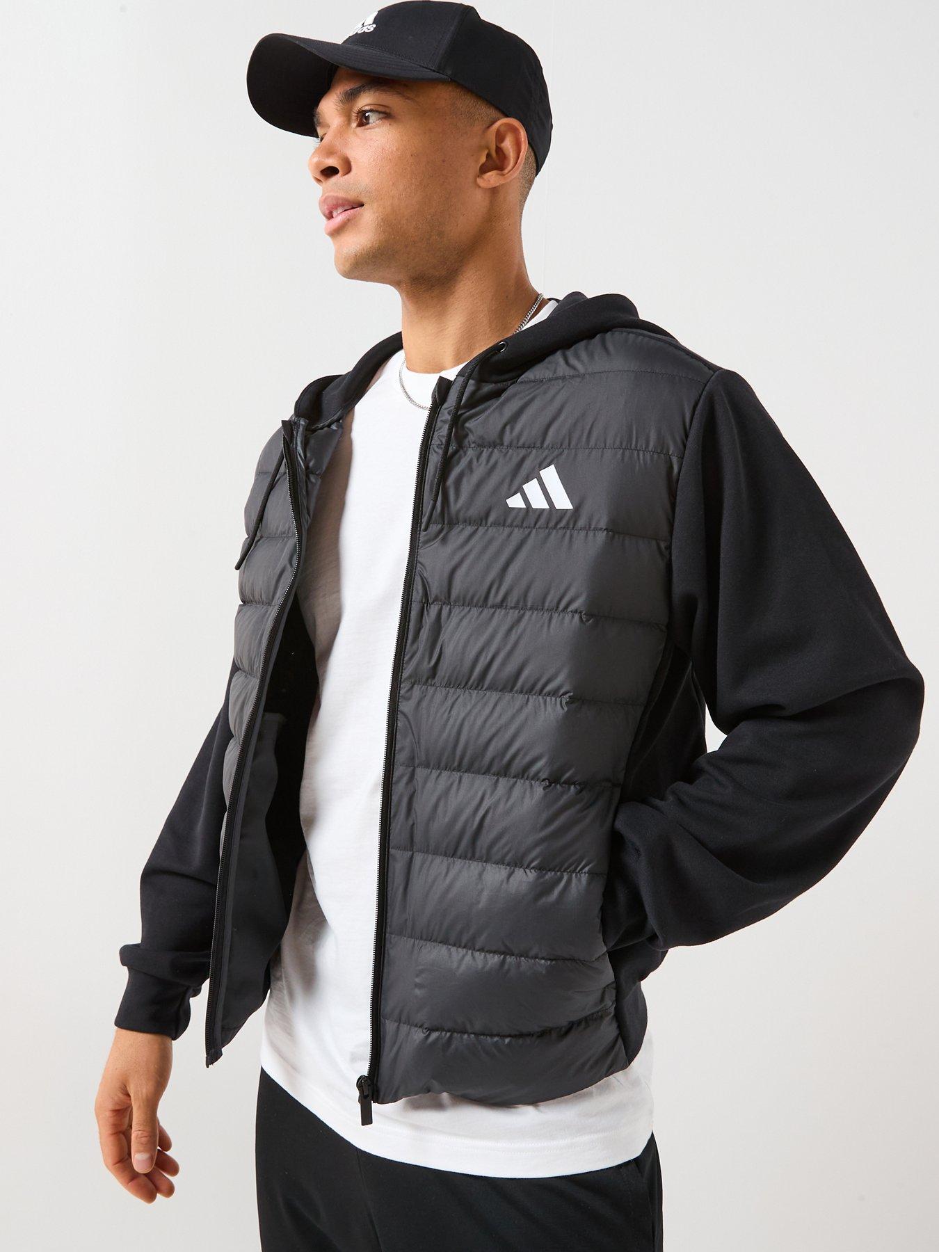 adidas-sportswear-mens-essentials-hybrid-down-hooded-jacket-black