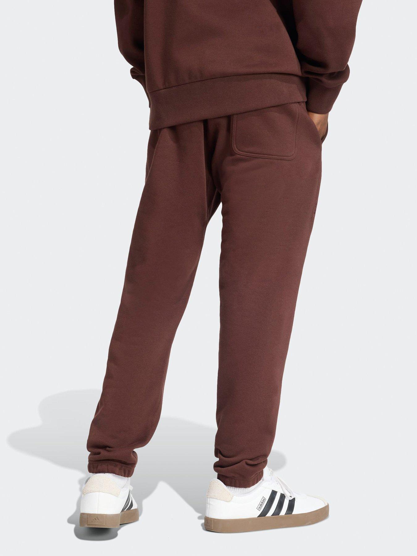 Image 2 of 6 of adidas Sportswear Mens All Szn Fleece Regular Tapered Joggers - Brown