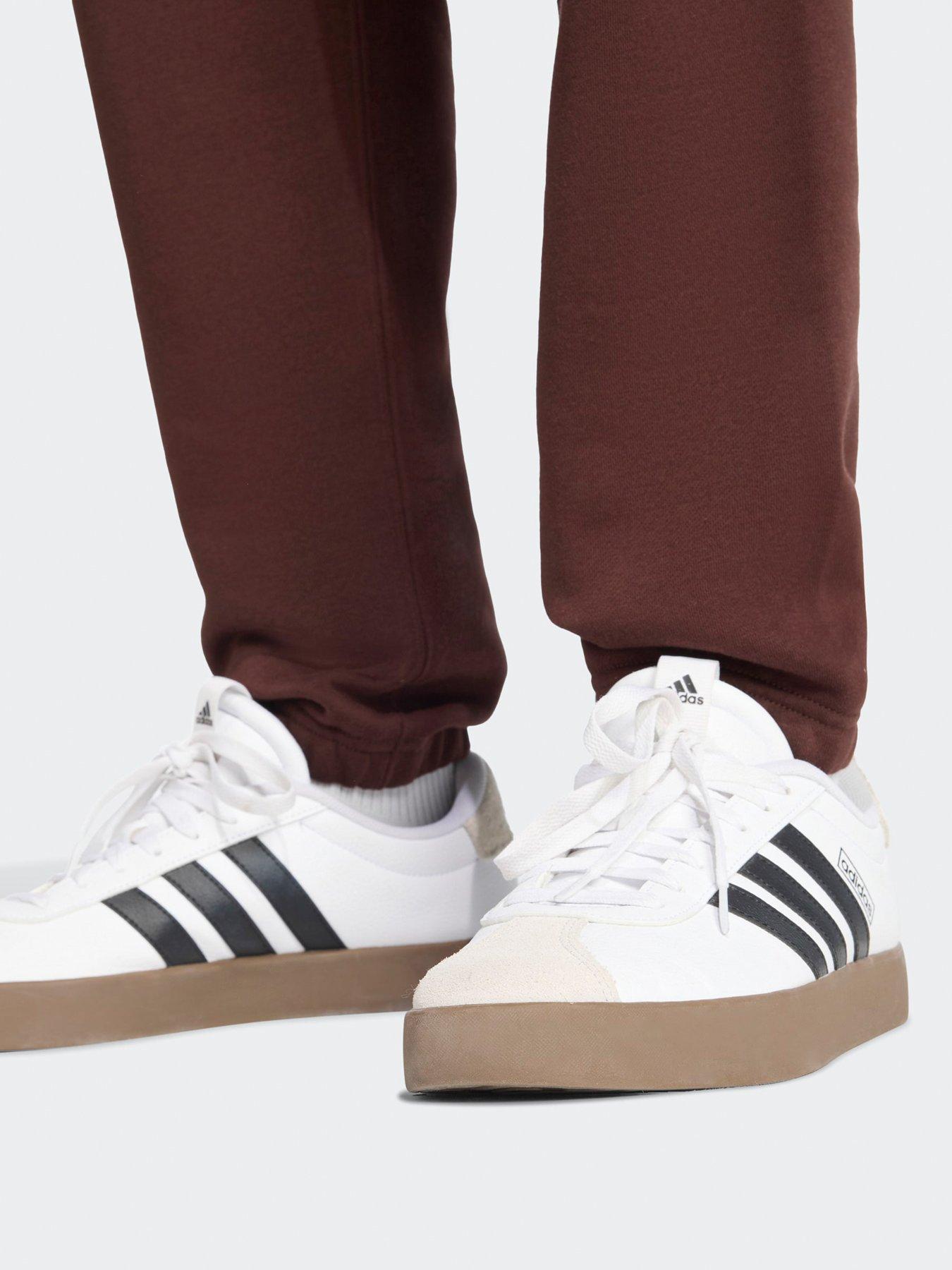 Image 4 of 6 of adidas Sportswear Mens All Szn Fleece Regular Tapered Joggers - Brown