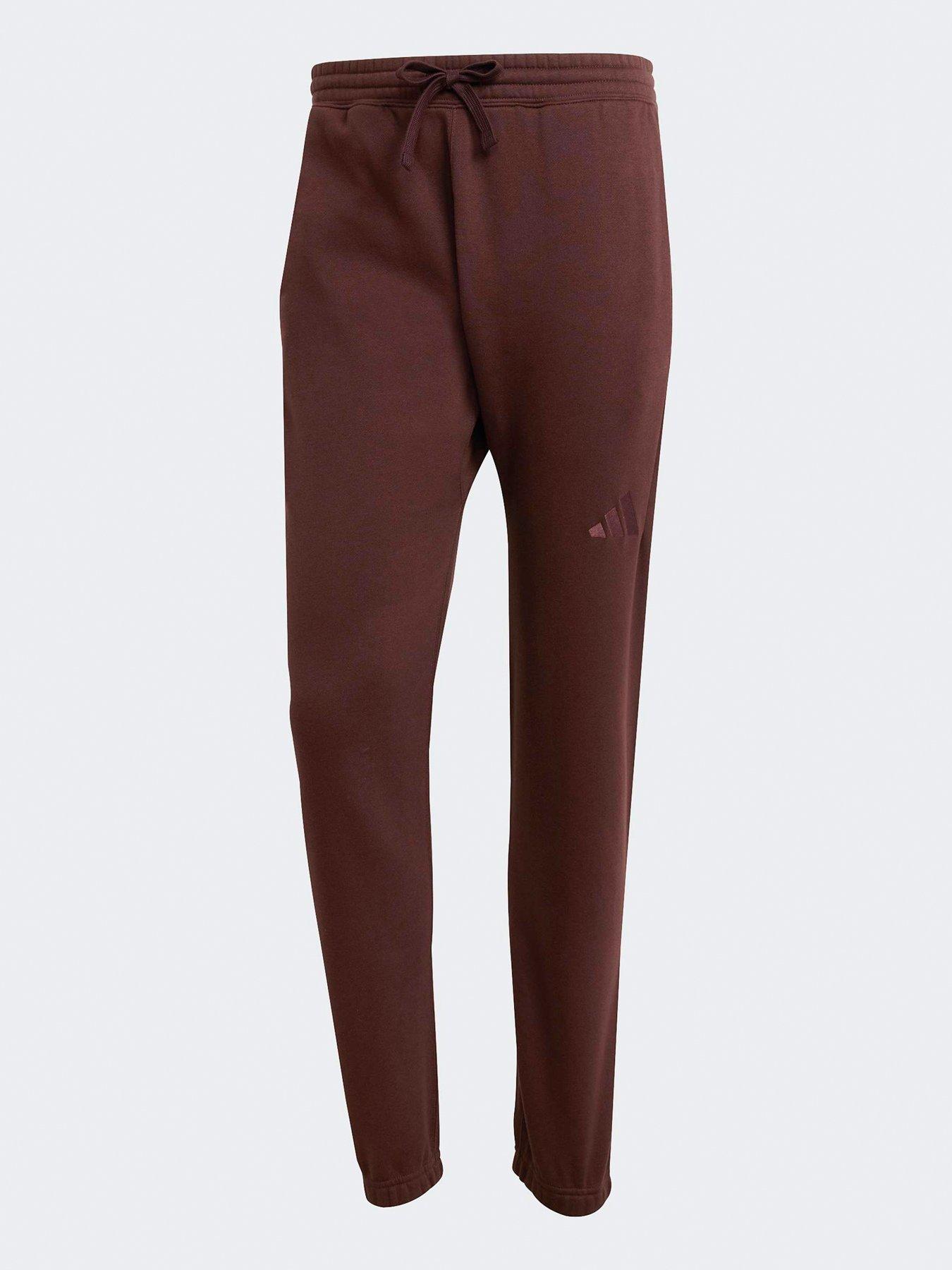 Image 6 of 6 of adidas Sportswear Mens All Szn Fleece Regular Tapered Joggers - Brown