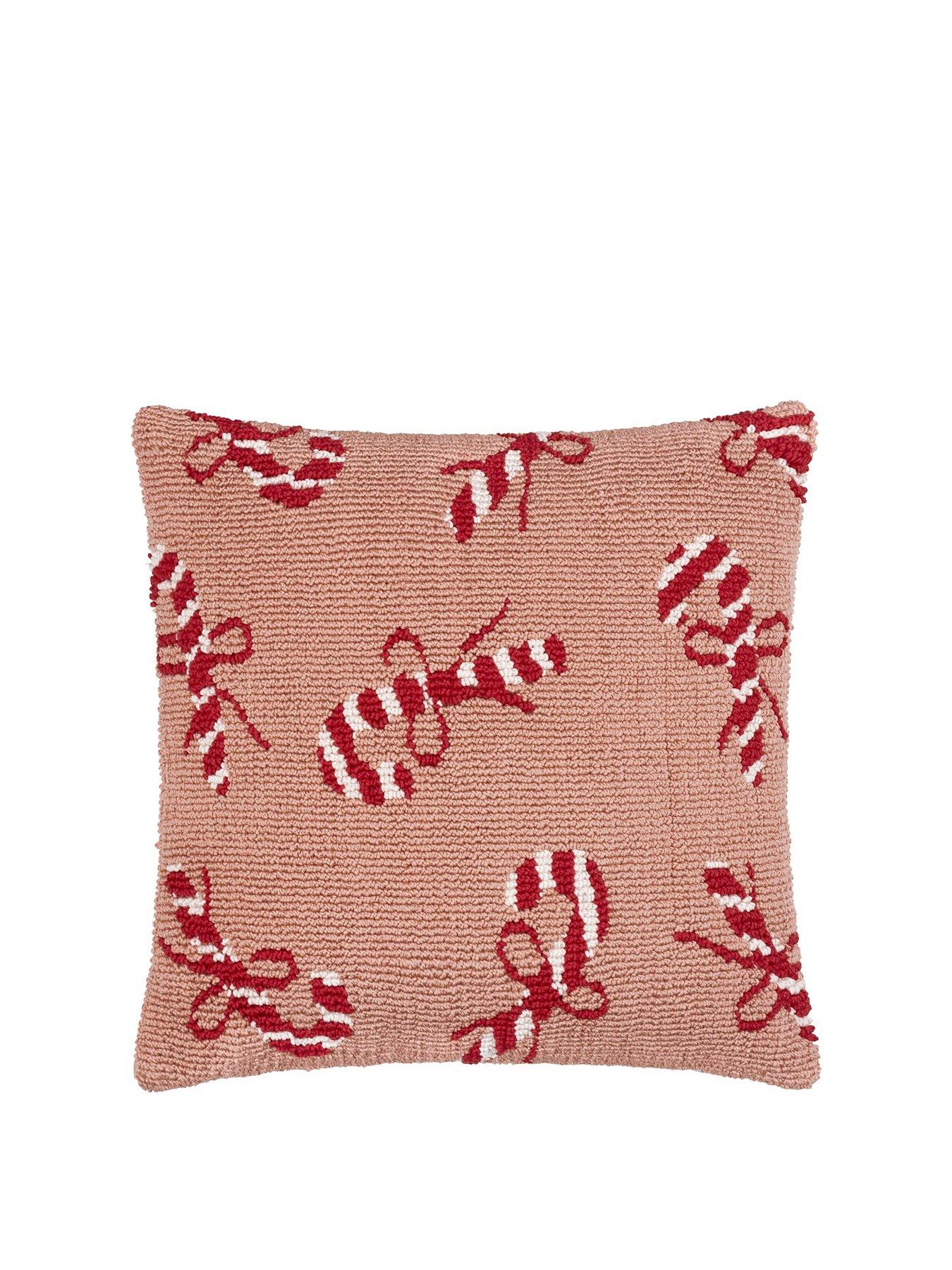 Image 2 of 6 of Furn Candy Canes 45x45 Polyester Cushion Pink/red