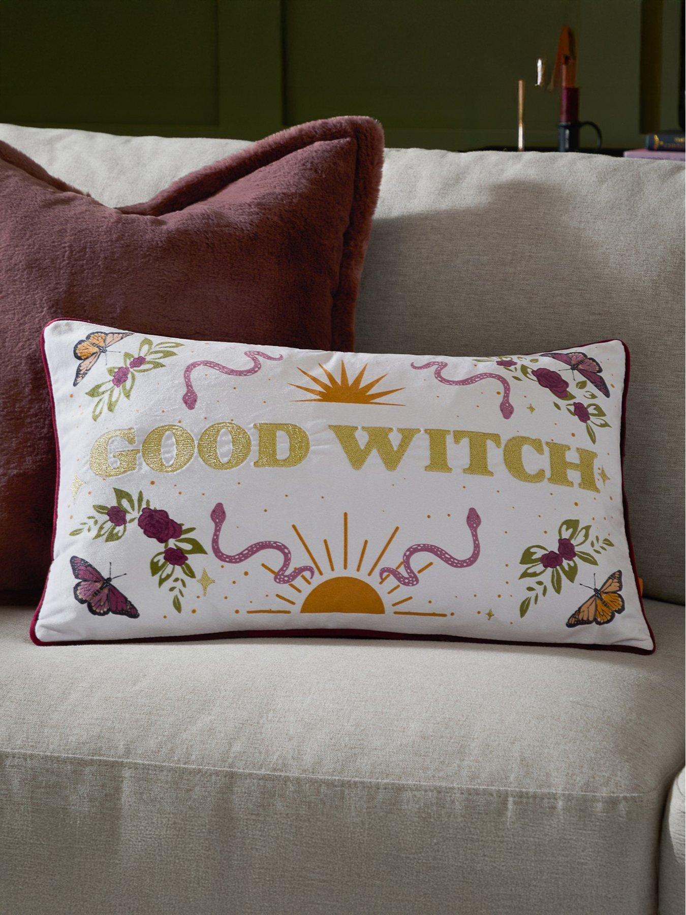 undefined Good Witch 30x50 Polyester Cushion Angel White