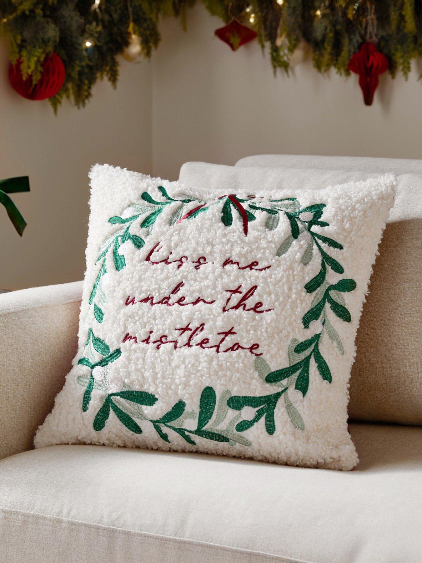 undefined Mistletoe Wreath 45x45 Polyester Cushion Multi